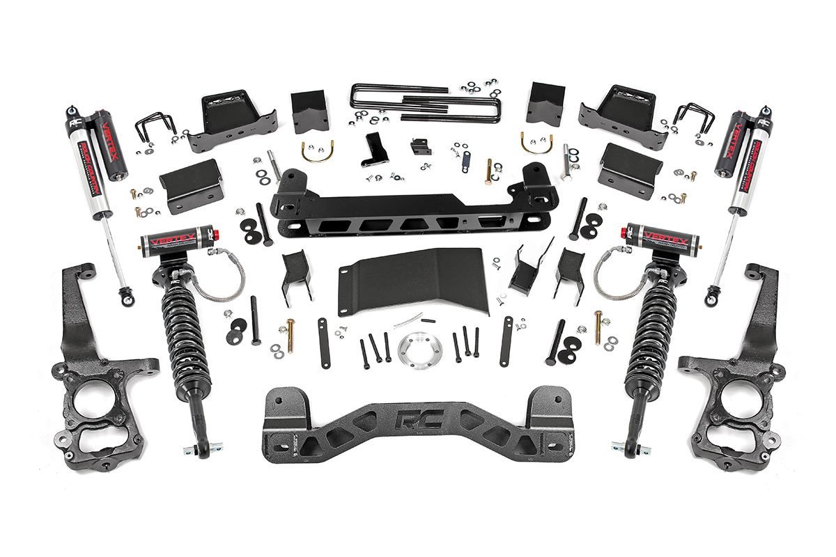 Rough Country 150 4WD (2015-2020)用Vertex捲線大層らしい\u0026完全無欠さぼうぜん自失付き添い人6inサスペンションリフトキット