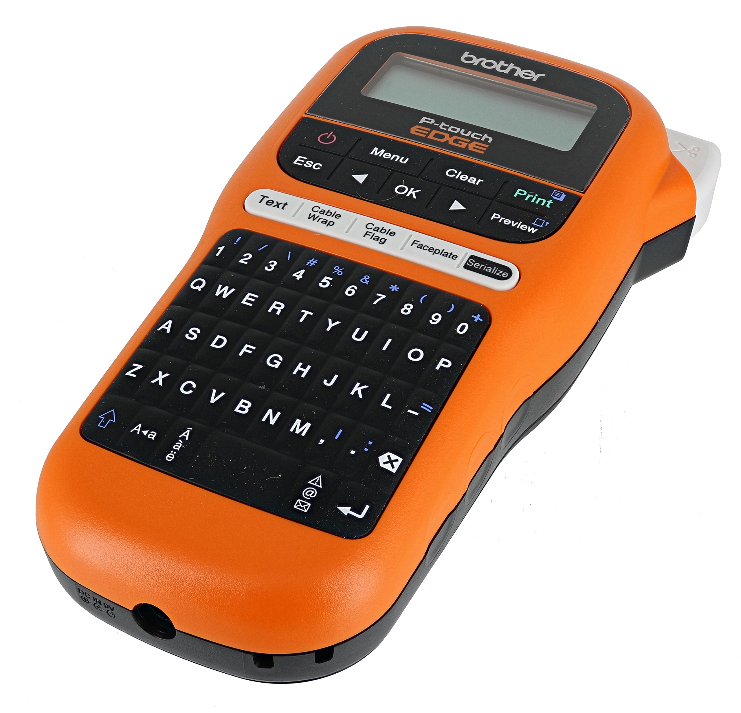 Brother PT-E105 P-Touch Edge ハンドヘルド工業用モノクロラベルメーカー インタラクティブメニューと自動ラミネーション付き (単4電池は含まれていません)｜global研究所 19,245円