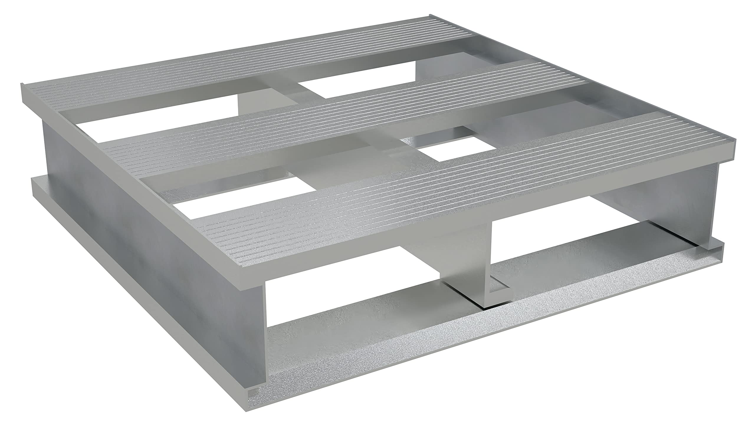 Vestil 高耐久アルミハーフパレット 24X24
