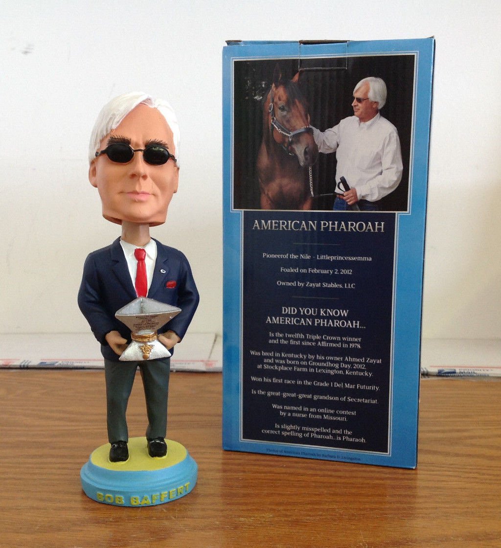 Bob Baffert トリプルクラウントレーナー ホースレーシング ボブルヘッド｜global研究所