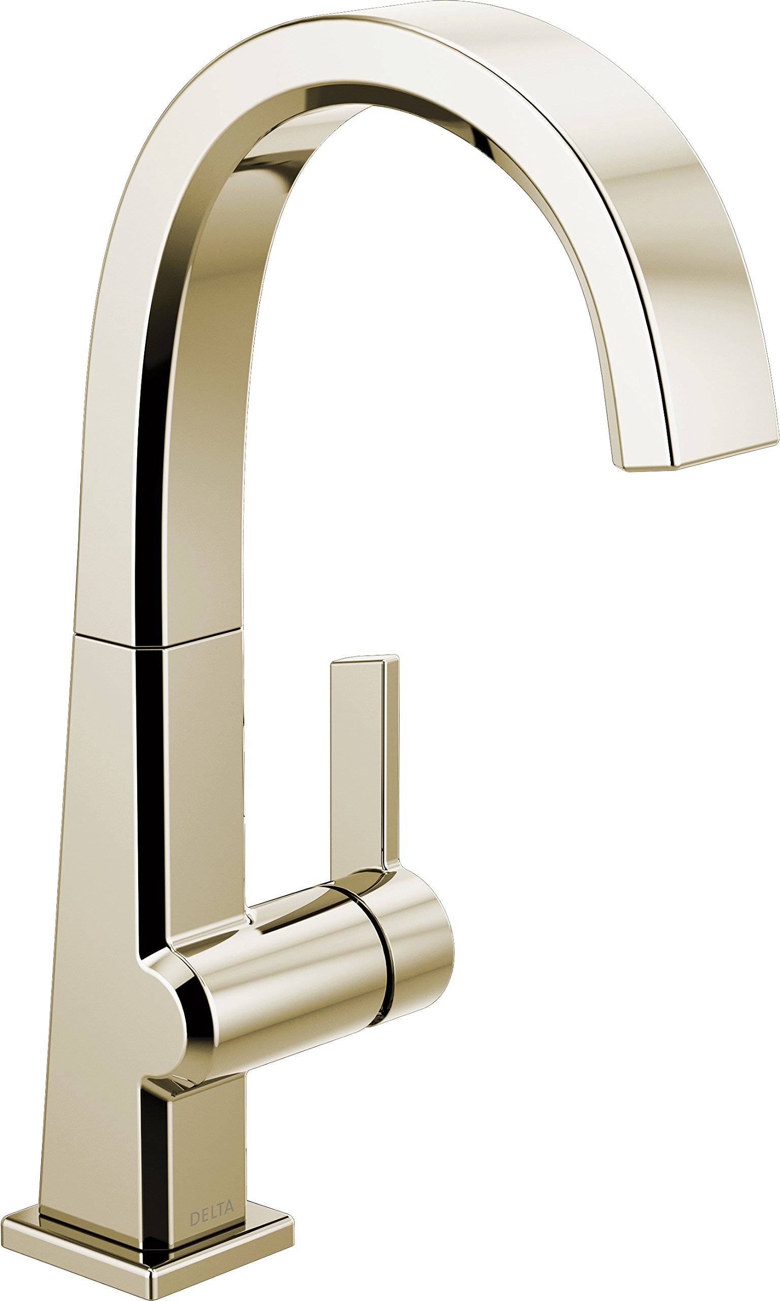 Delta Faucet Pivotal 光沢ニッケルバー蛇口 バーシンク蛇口 シングルホール ウェットバー蛇口 シングルホール プレップシンク蛇口 バーシンク用蛇口 キッチン蛇口 ポリッシュニッケル 1993LF-PN|global研究所