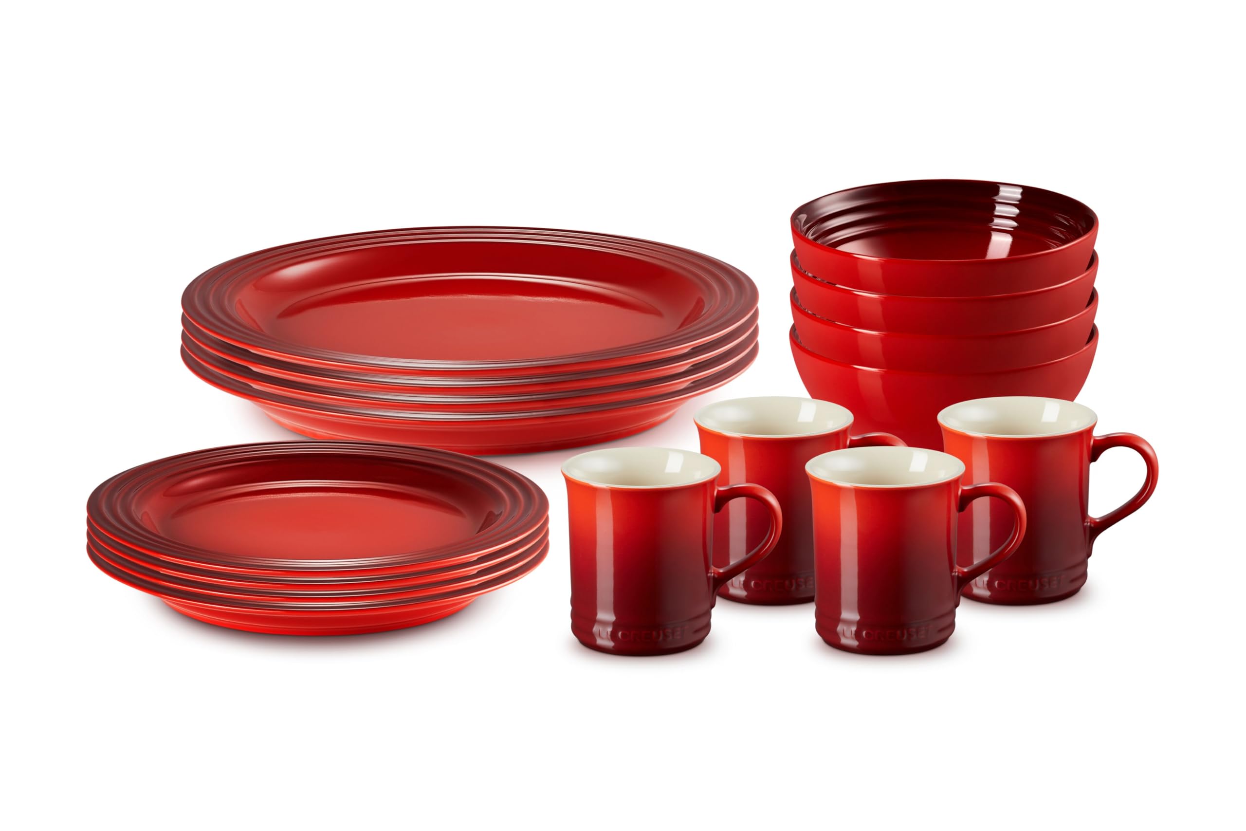 Le Creuset ストーンウェア食器セット 16点 チェリーズ 54,736円