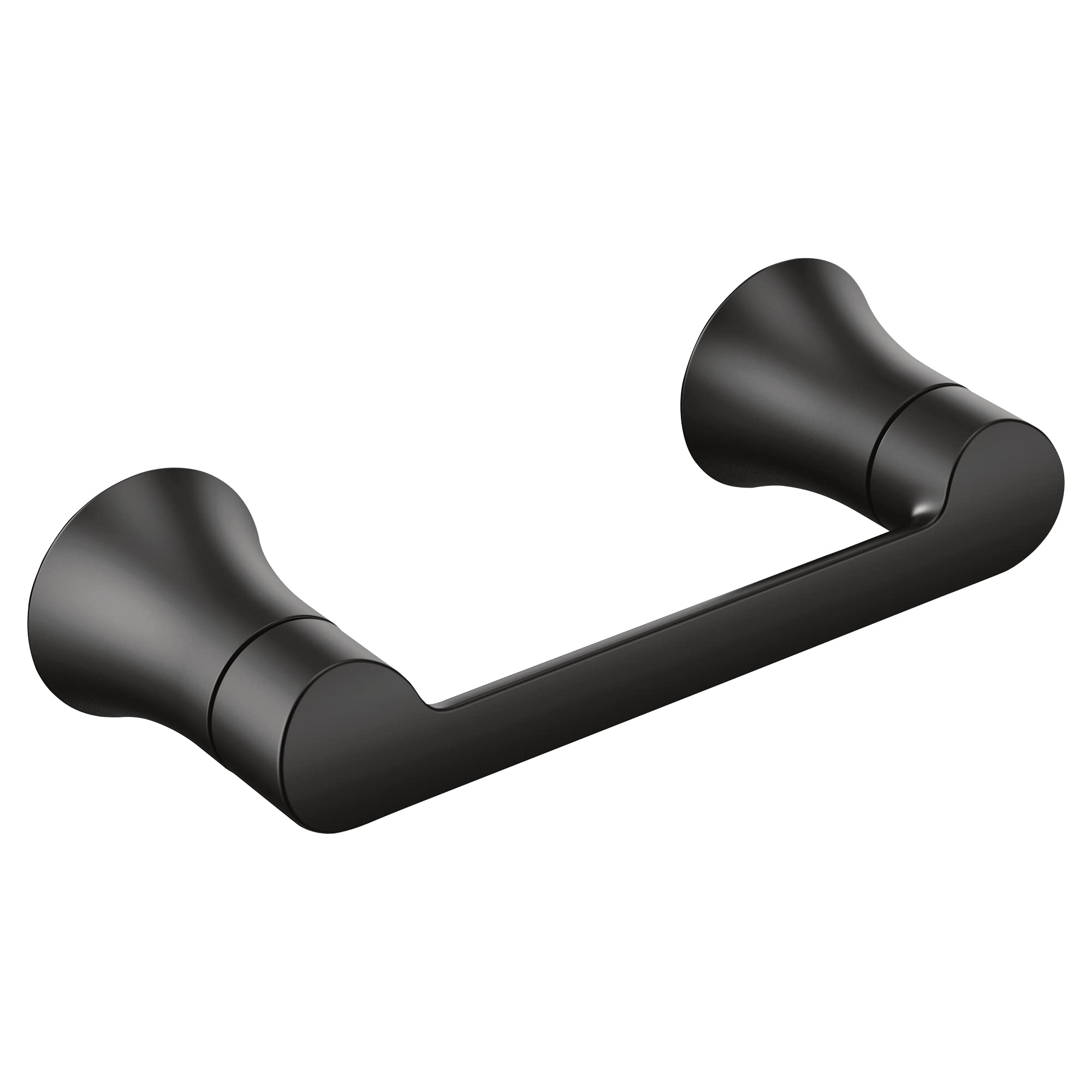 Moen Doux マットブラックピボットトイレットペーパーホルダー YB0208BL