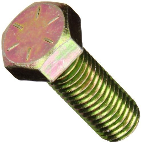 Newport Fasteners 9/16インチ x 1-1/2インチ 六角キャップスクリュー グレード8 亜鉛イエローメッキスチール (数量:25個) 9/16-12 x 1 1/2 六角ボルト/粗いねじ/全ネジ|global研究所