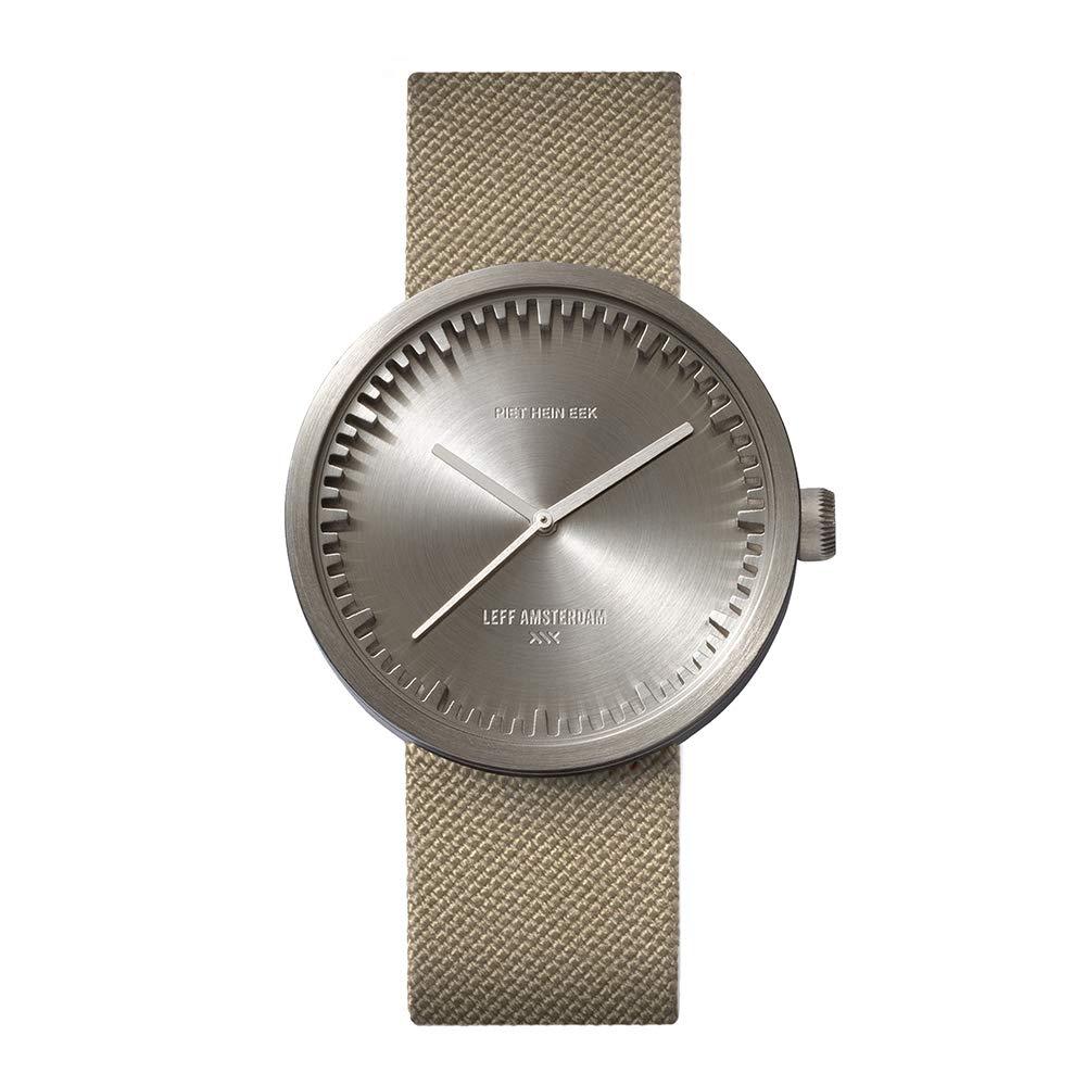 LEFF amsterdam D38 石英ウオッチ ステンレス鋼スチール写真 38粍 しろがね色容れもの 38粍 しろがね色