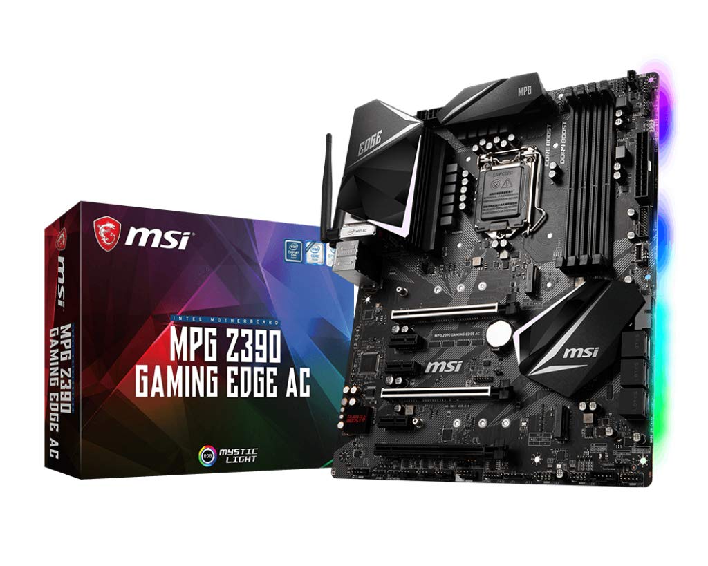 MSI MPG Z390 Gaming Edge AC LGA1151 (Intel 第8世代と第9世代) M.2 USB 3.1 Gen 2 DDR4 HDMI DP Wi-Fi SLI CFX ATX Z390 ゲーミングマザーボード 44,057円