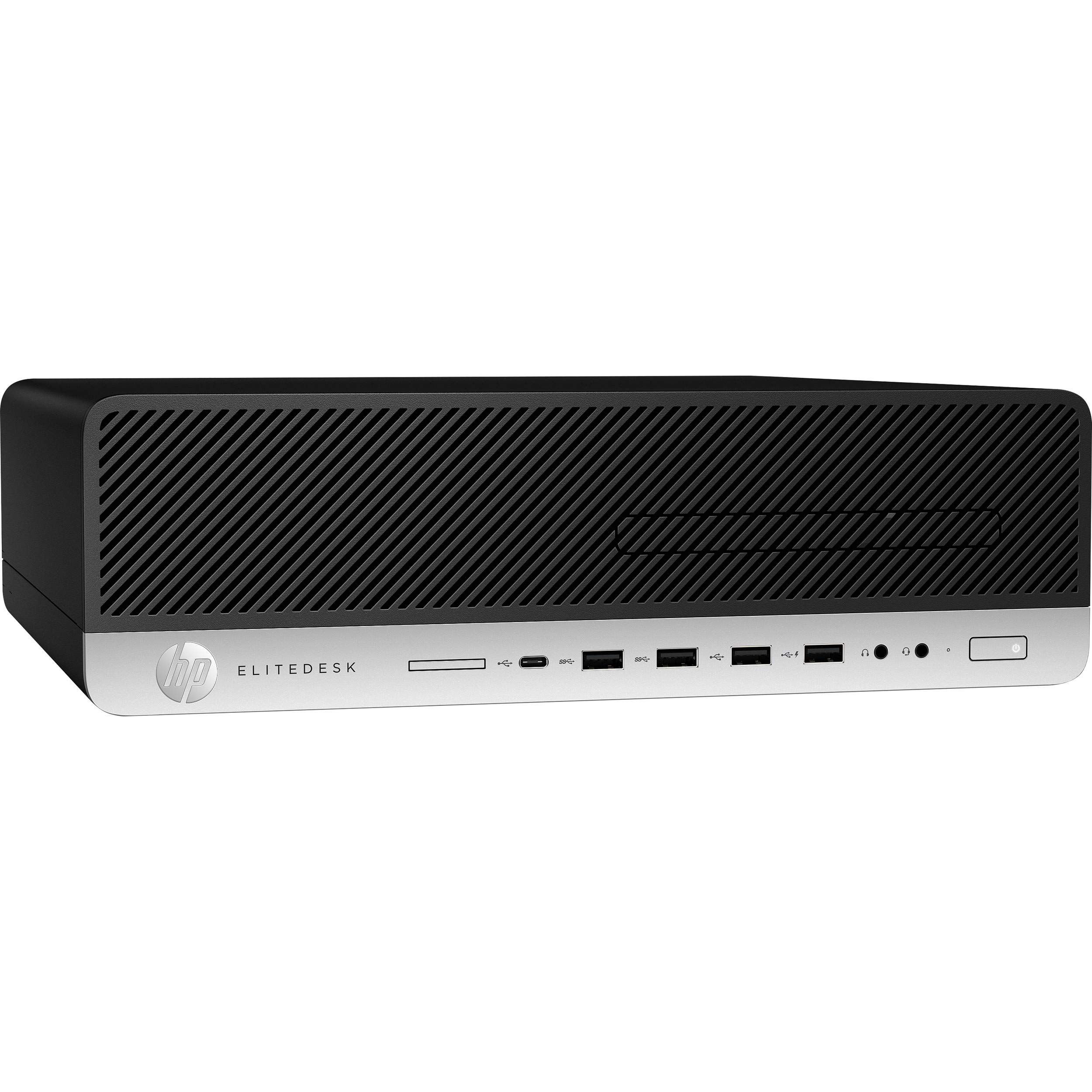 HP EliteDesk 800 G4 Desktop Computer - Intel Core i5 (8th Gen) i5-8500 3 GHz - 16 GB DDR4 SDRAM - 256 GB SSD - Windows 10 Pro 64-bit - Small Form Factor - ヴィデオディスク-Writer ヴィデオディスク177;R/177;RW - Inte