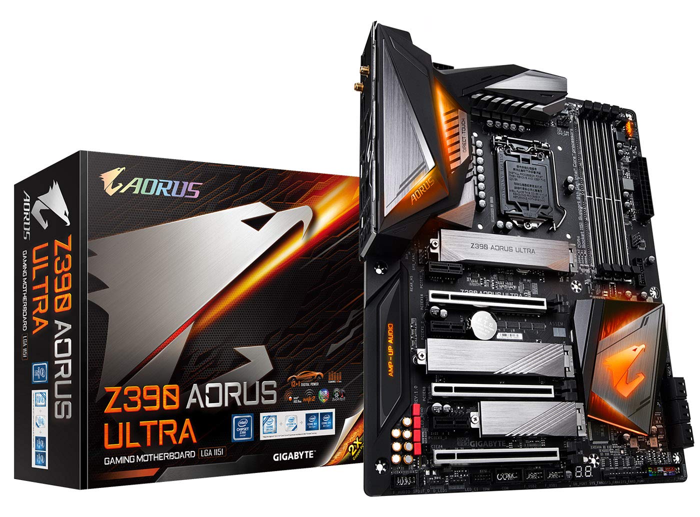 メインボードGigabyte Z390 Aorus Ultra、Intel Z390 - ソケット1151、黒 55,788円
