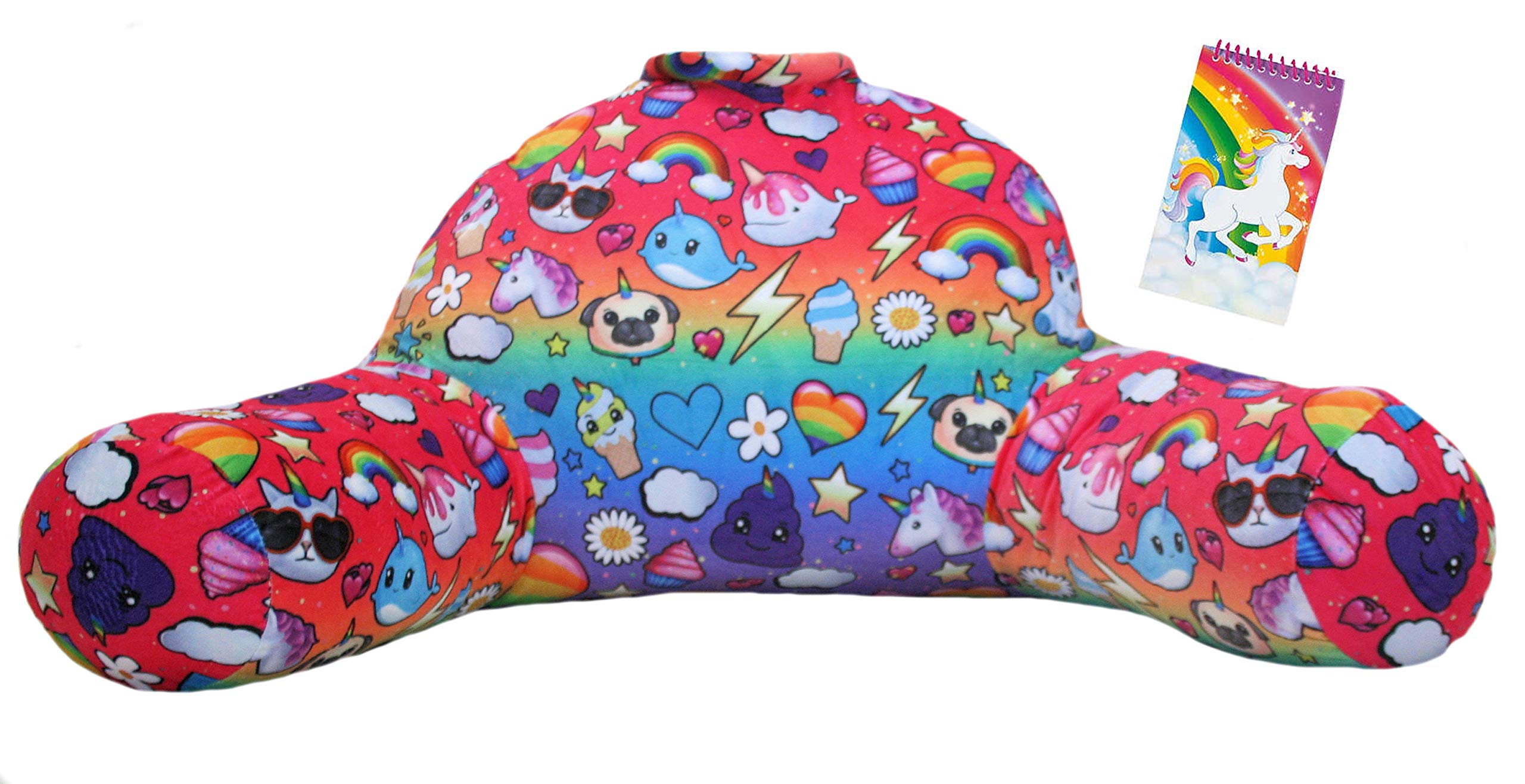 TOP TRENZ Unicorn Dreams 背もたれ枕&ユニコーンメモ帳バンドルセット