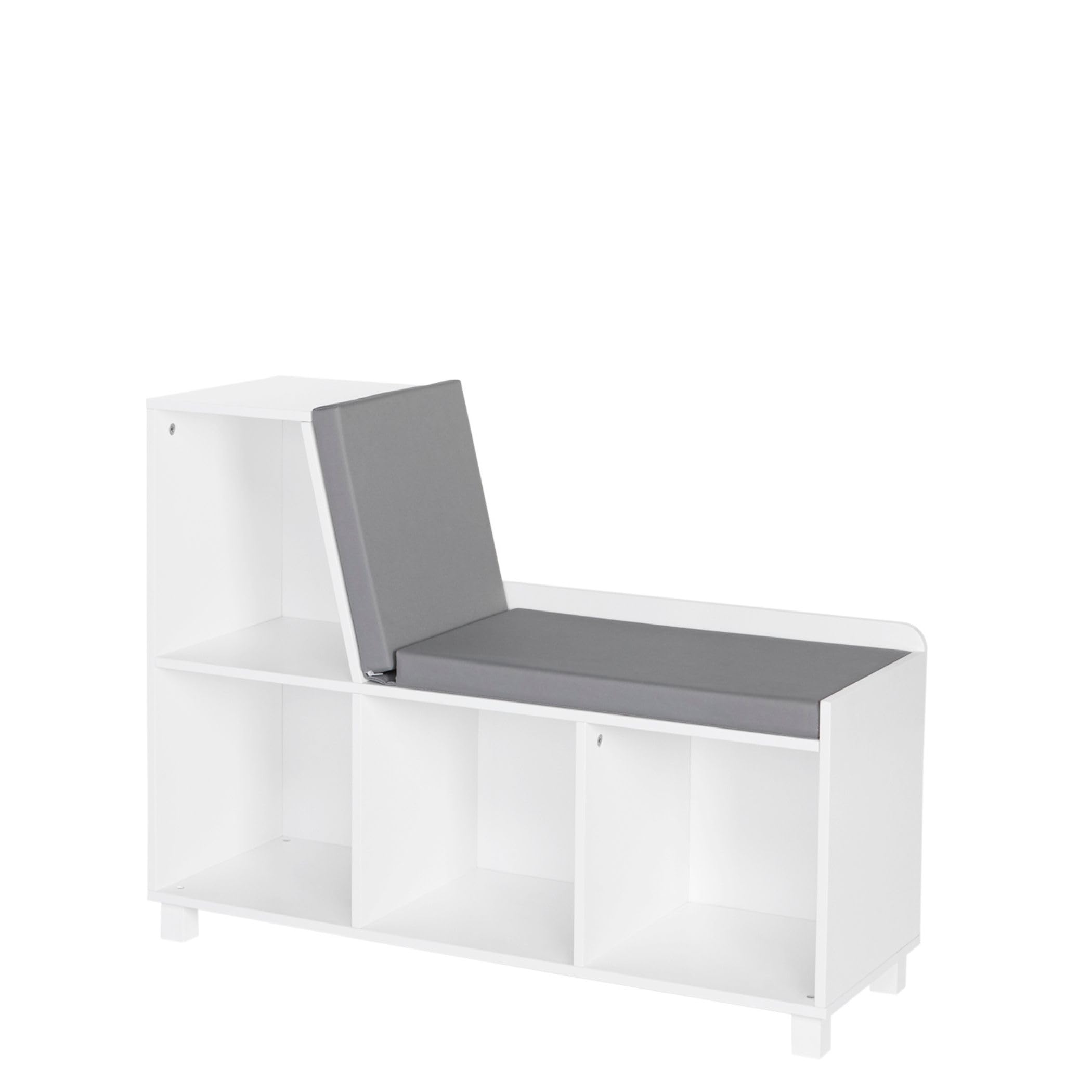 RiverRidge Book Nook Collection Kids Cubbies Storage Bench  White