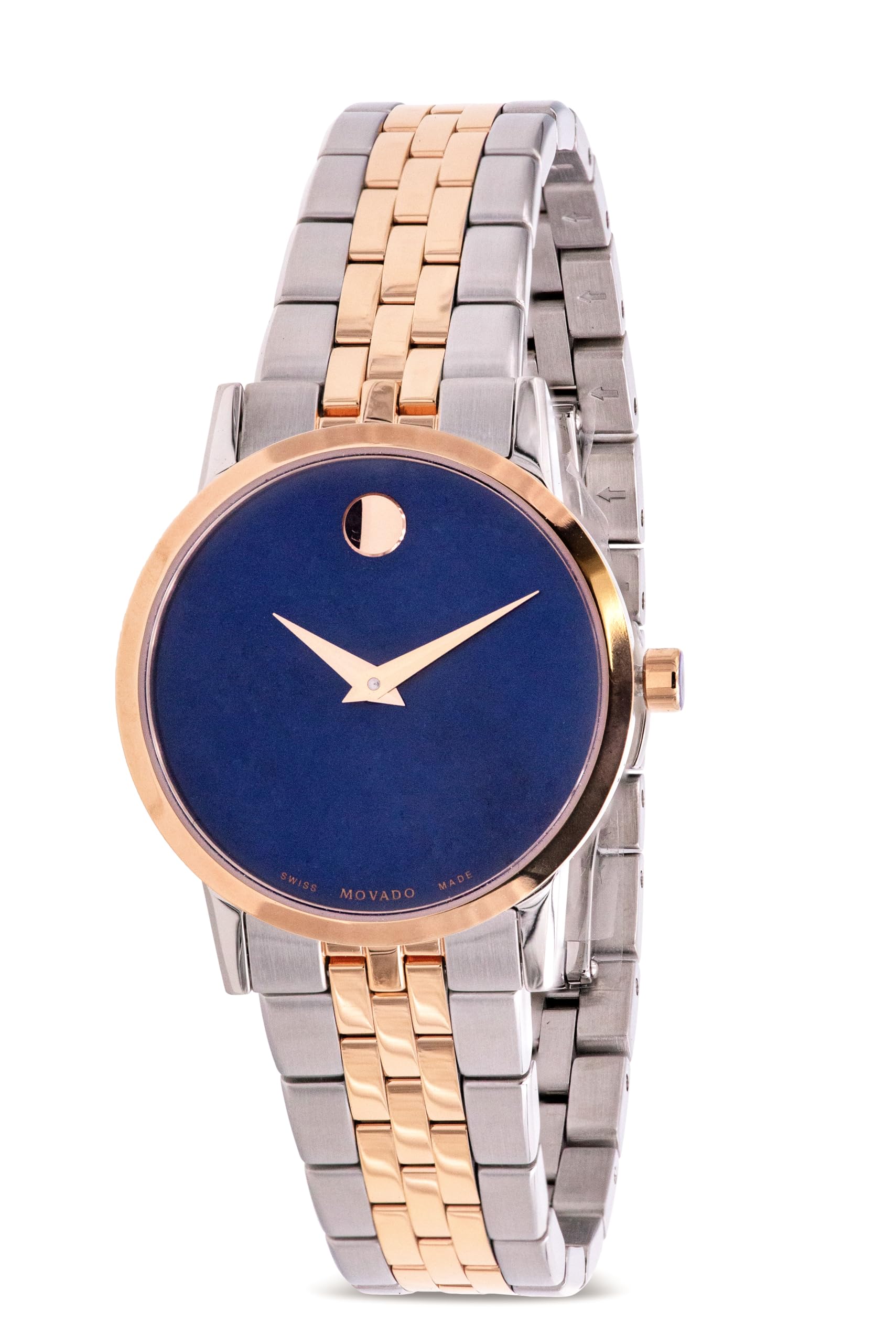 Movado ミュージアム クラシック ブルー マザーオブパール ダイヤル ツートーン レディース 腕時計 0607268