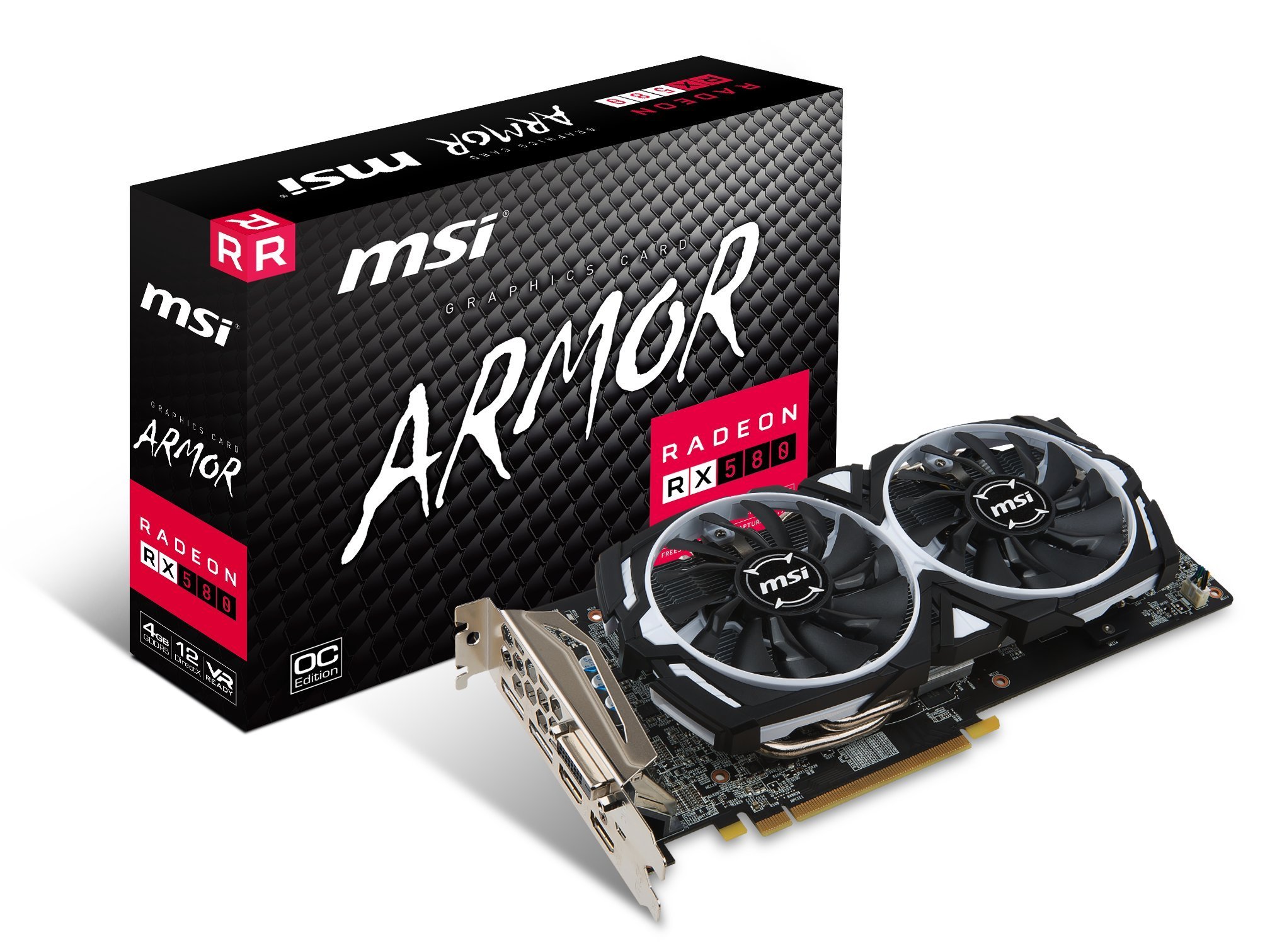 MSI Gaming Radeon RX GDRR5 DirectX 12 VR Ready CFX グラフカード (認定リファービッシュ) RX 580 RX 580 ARMOR 4G OC -cr|global研究所