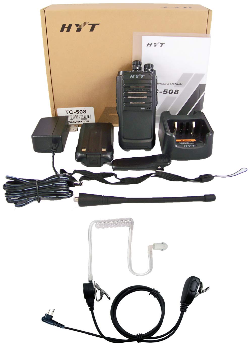 HYT TC-508-U UHF 400-470 MHz 16通信路 4ワット 2WIP54 携帯型ラジオ受信機 盛りだくさん包み 監督すること尖端仕掛ける付き添い人