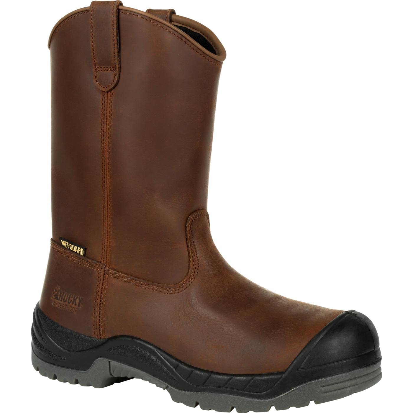 Rocky Worksmart Composite Toe Internal Met Guard Work Boot Brown