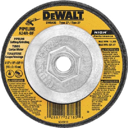 DeWalt DW8435 4-1/2インチ x 1/8インチ x 5/8インチ - 11 金属切削ホイール - 数量3030|global研究所