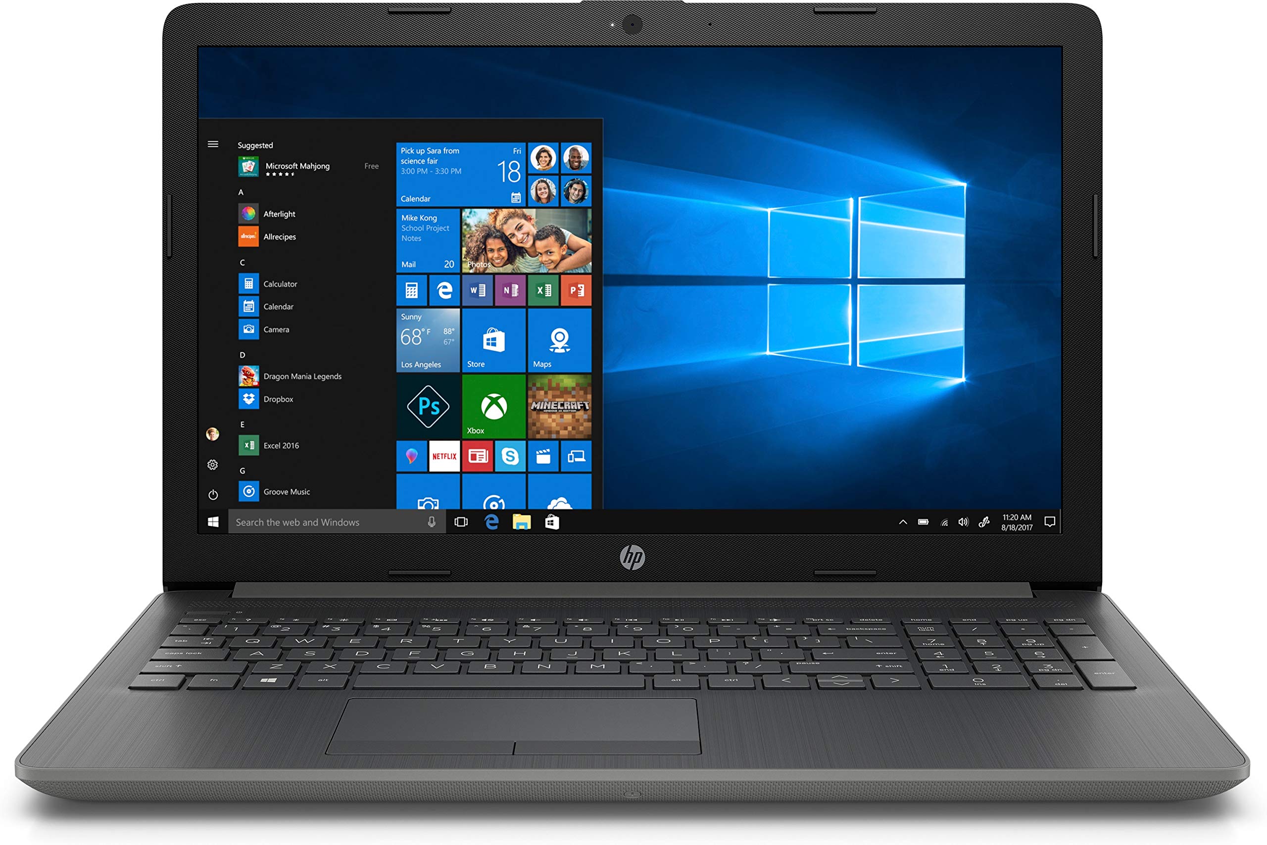 HP Touchscreen Laptop パソコン  Intel Core i3-7100U  8GB DDR4  1肺結核 HDD  Intel 固定ディスク Graphics 620  15.6 (5CP12UA#ABA)