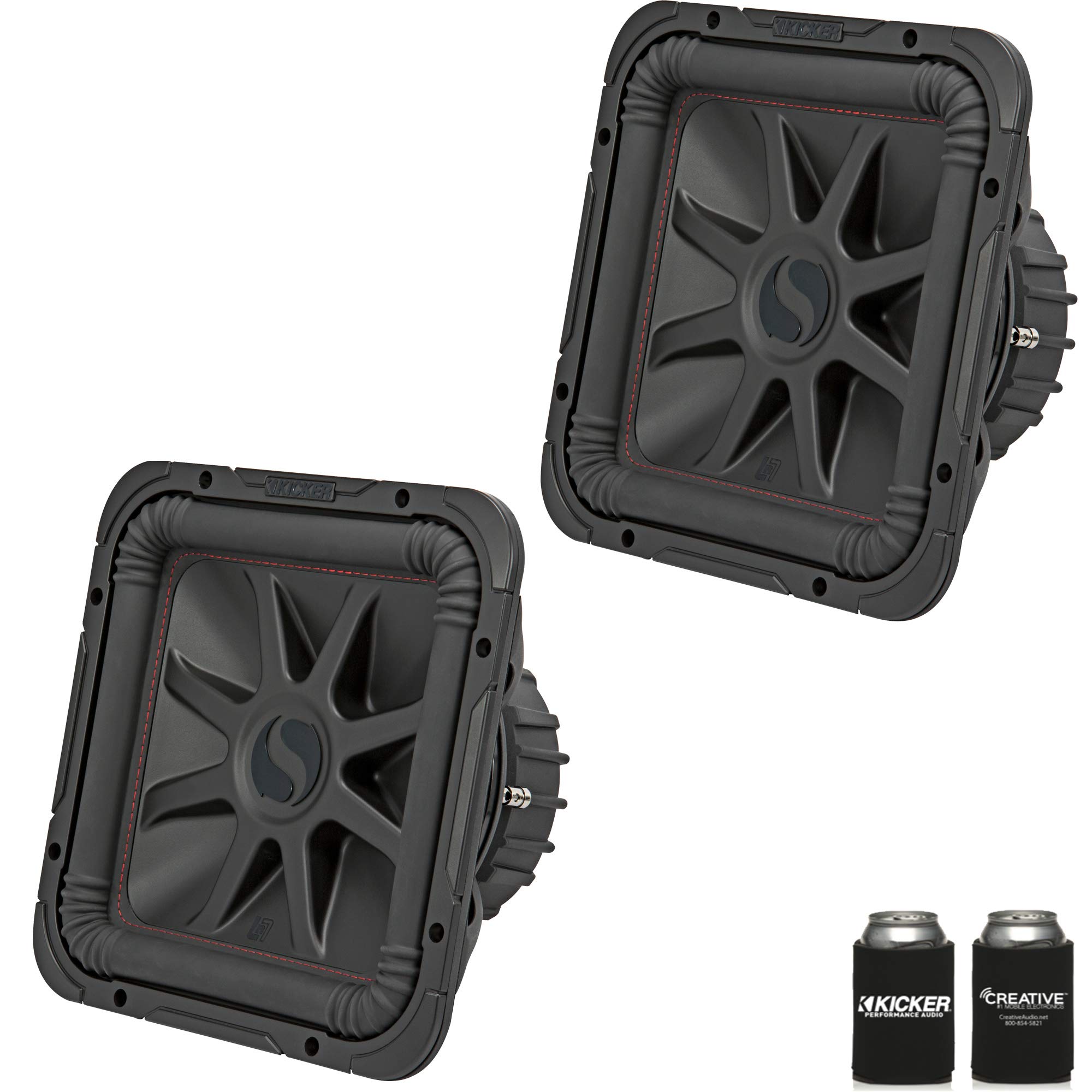 KICKER L7Rバンドル - 45L7R124 12in デュアル4オーム サブウーファー 2本