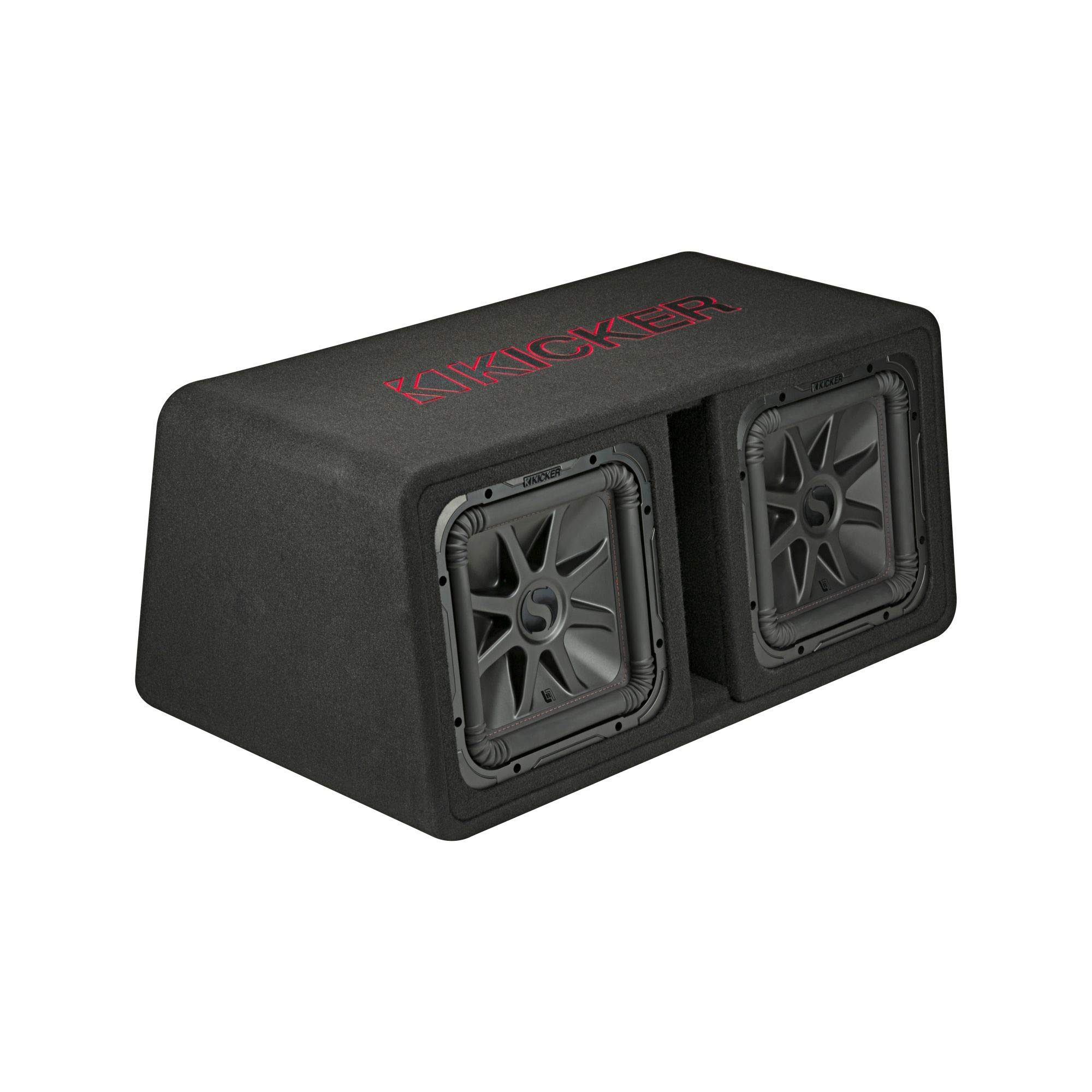 Kicker 45DL7R122 デュアル 12in L7R 2オーム積み上げるベントエンクロージャー - 1200ワット RMS