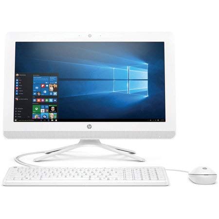 2019 HP 19.5 HD+ Display All-in-One High Performance Desktop PC Intel Celeron J3060 Dual-Core Processor 4GB RAM 500GB HDD DVD Drive Wired Keyboard + Mouse Windows 10- Dreamy Teal