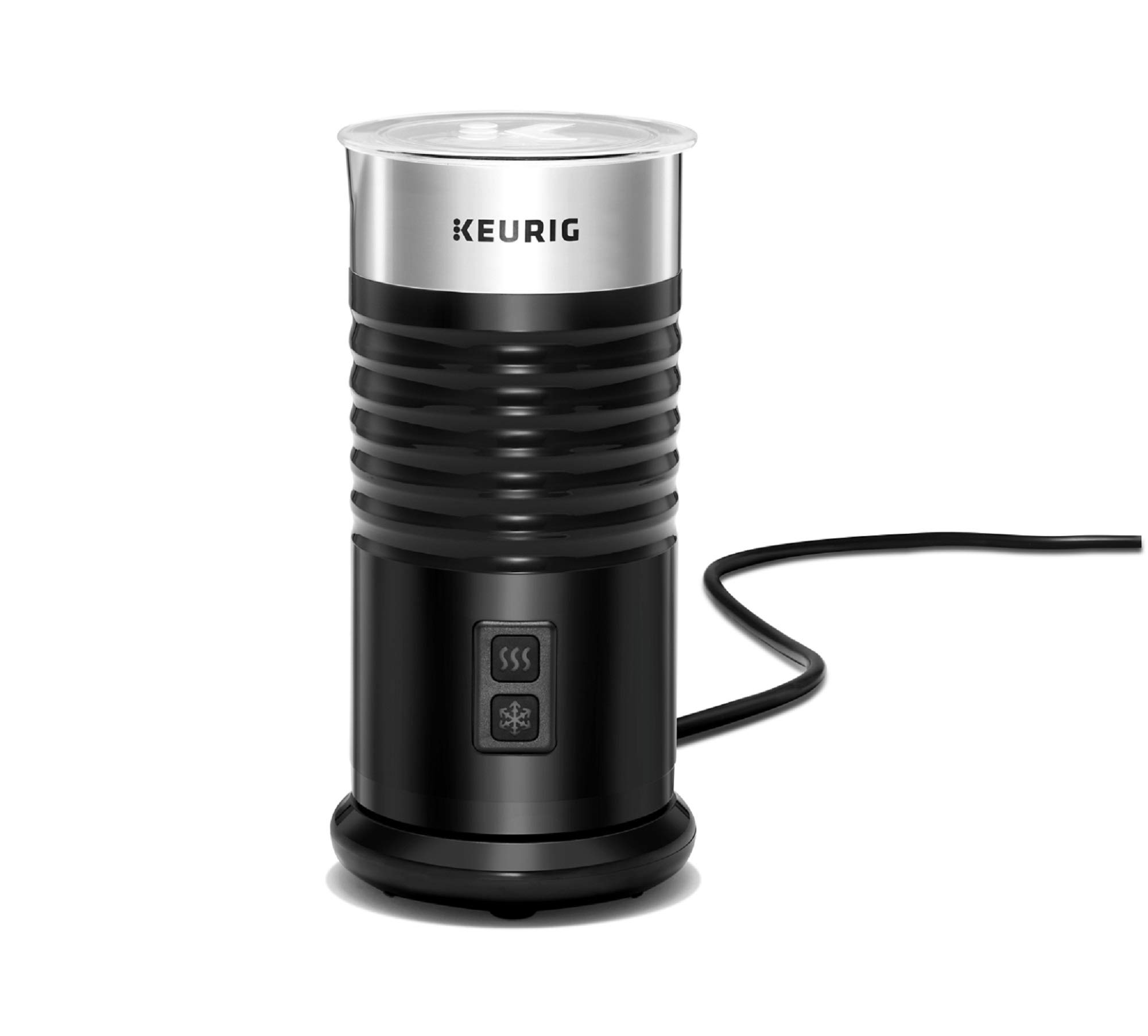 Keurig スタンドアロン泡立て器 乳製品不当て嵌める 熱っぽい\u0026冷ややかさ泡立て器 6薬局衡オンス 黒いこと