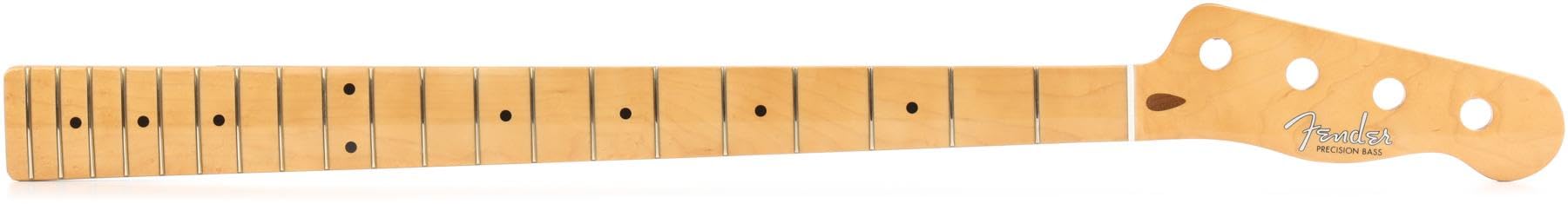 Fender '51 Precision Bass - 交換用 エレキベースギターネック - ミディアムジャンボフレット - 半径9.5インチ - メープルフィンガーボード