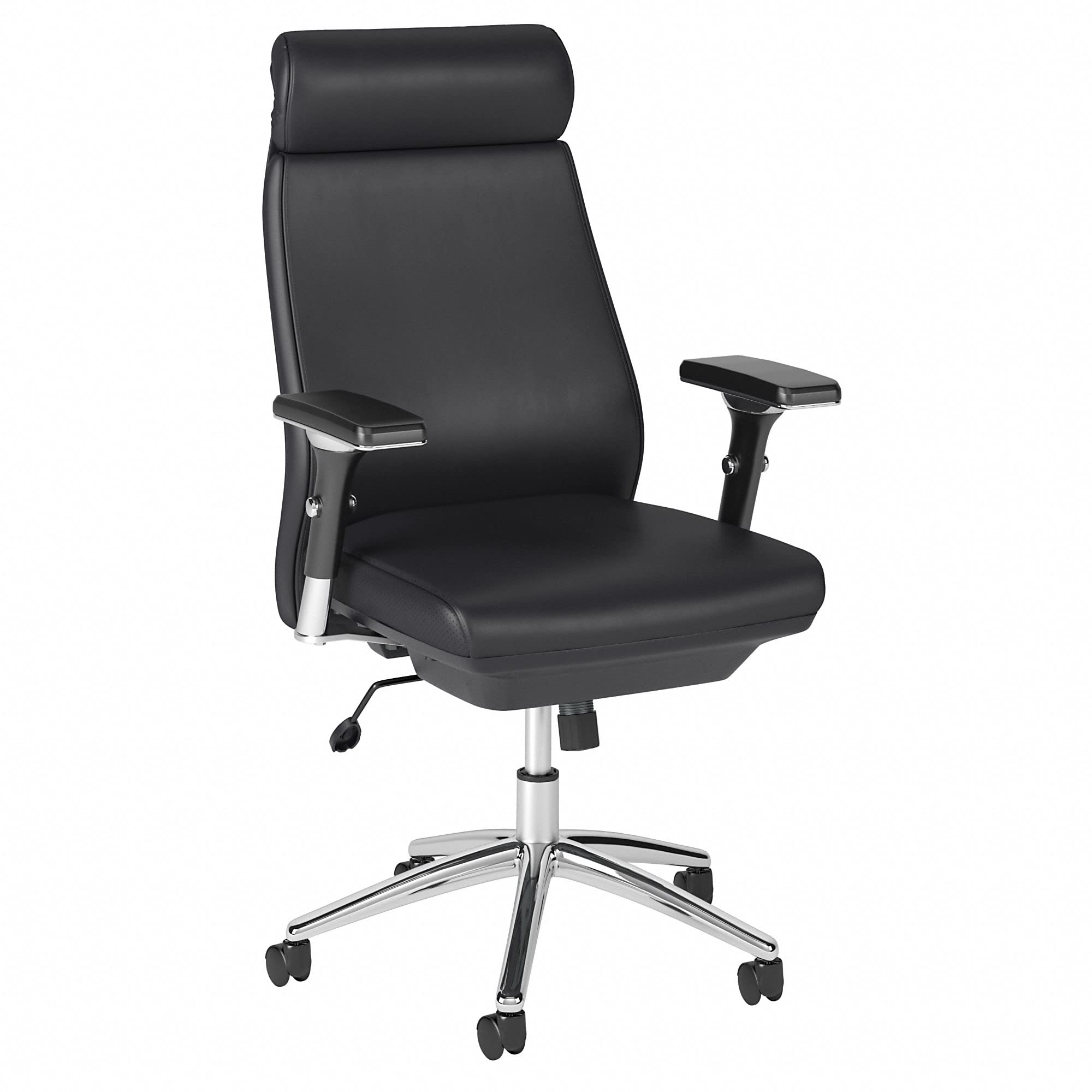 Bush Business Furniture Metropolis High Back Leather Executive Office Chair in Black 141［並行輸入］｜global研究所