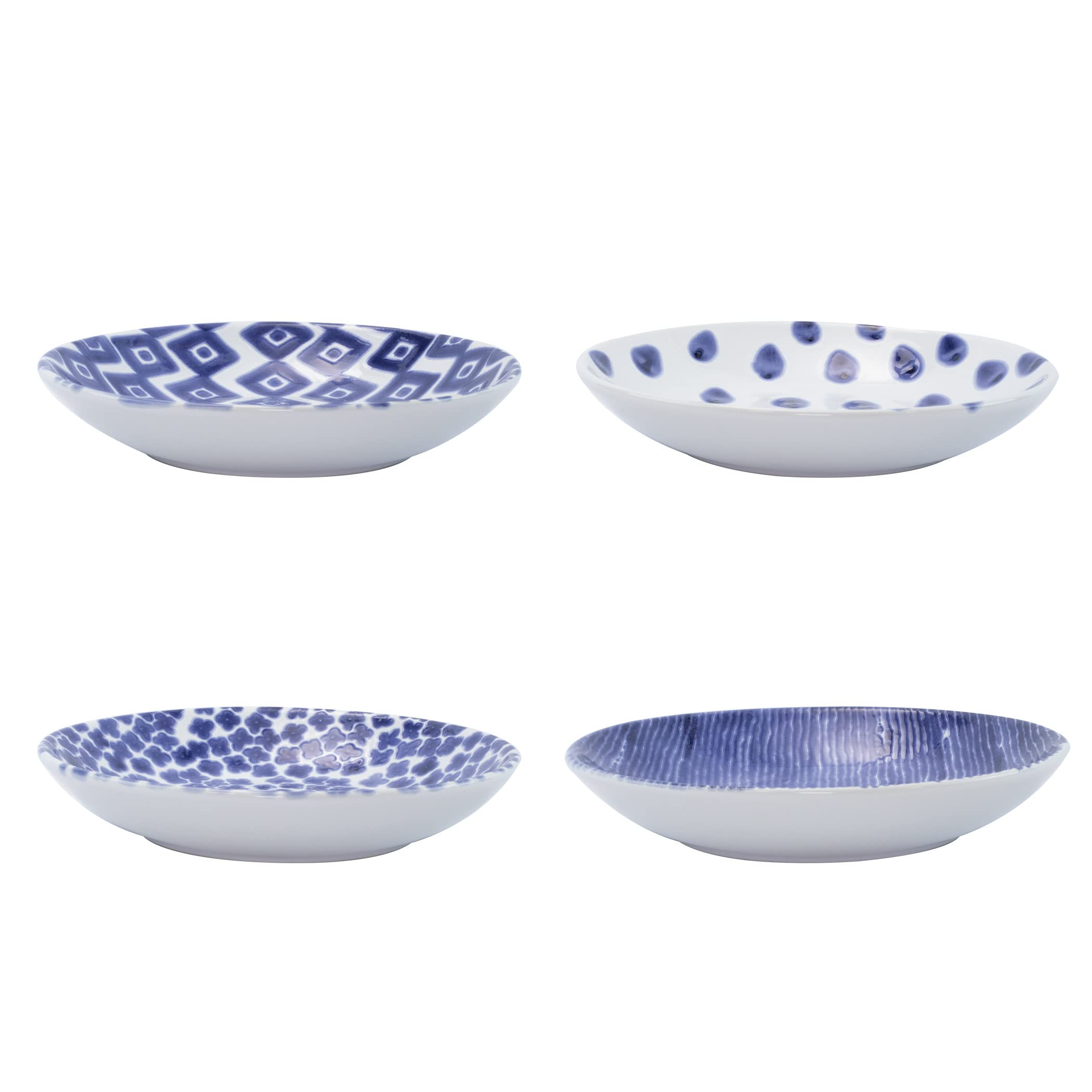 Vietri Viva Santorini パスタボウル 詰め合わせ - 4個セット