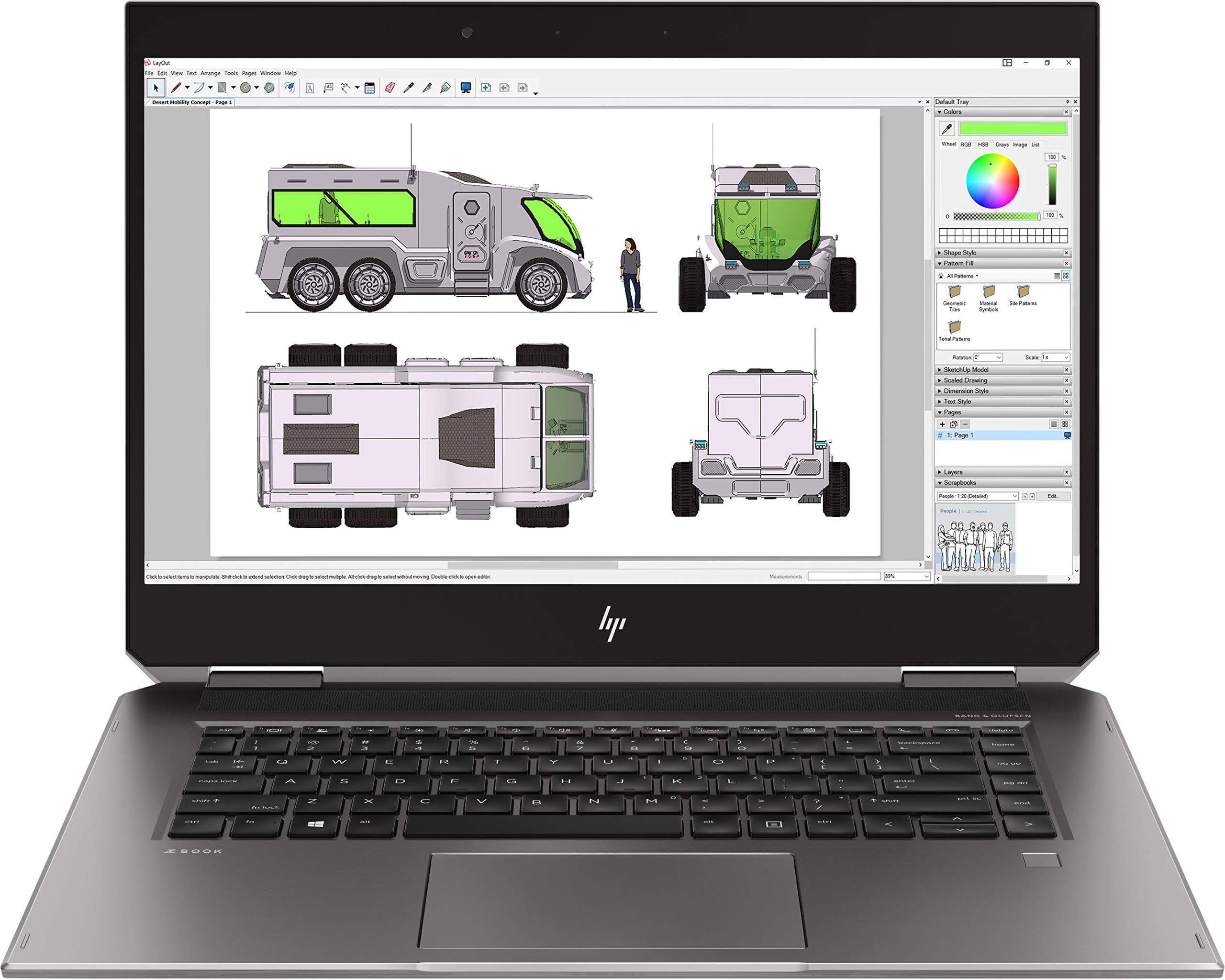 HP Zbook Studio X360 G5 15.6 Touchscreen 2 インチ 1 Mobile Workstation - Core i7 i7-8750H - 16 GB ランダムアクセス記憶装置 - 256 GB SSD - Windows 10 Pro - インチ-Plane Switching (IPS) Technology - English Keyboard