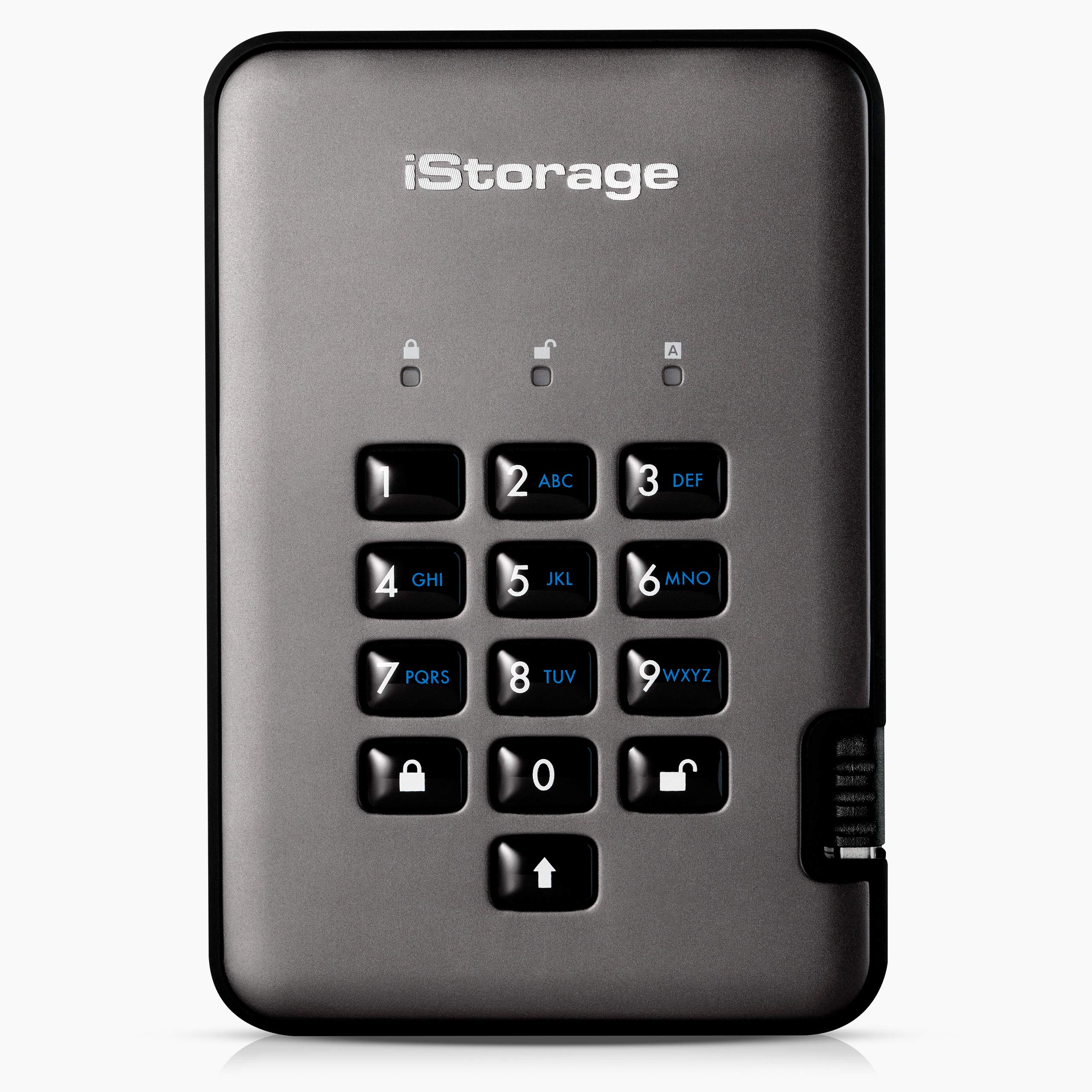 iStorage diskAshur PRO2 SSD 安全なポータブルソリッドステートドライブ - FIPSレベル3認定 - パスワード保護、ほこりや耐水性、ポータブル、軍用グレードのハードウェア暗号化 (1TB)｜global研究所