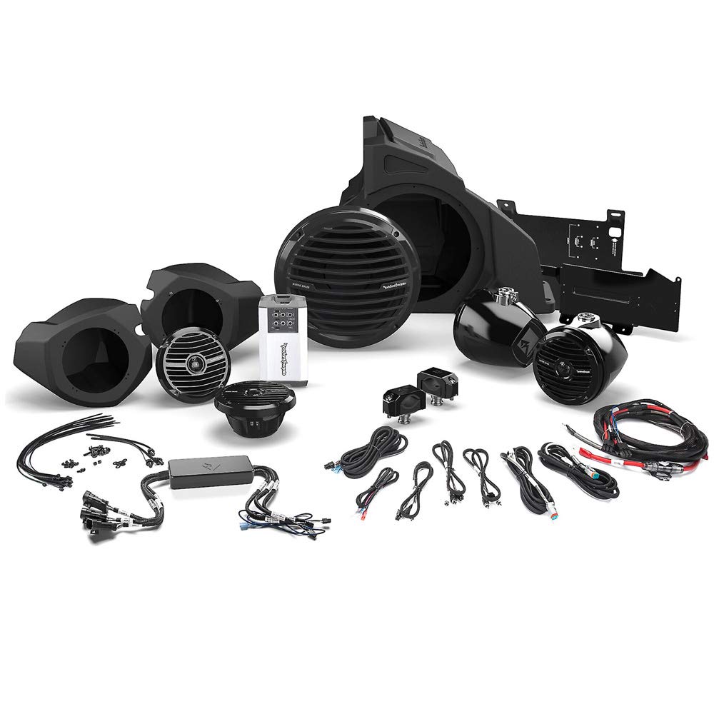 Rockford Fosgate RZR14RC-STAGE4 ステレオキット ステレオ、スピーカー4個、サブ付き