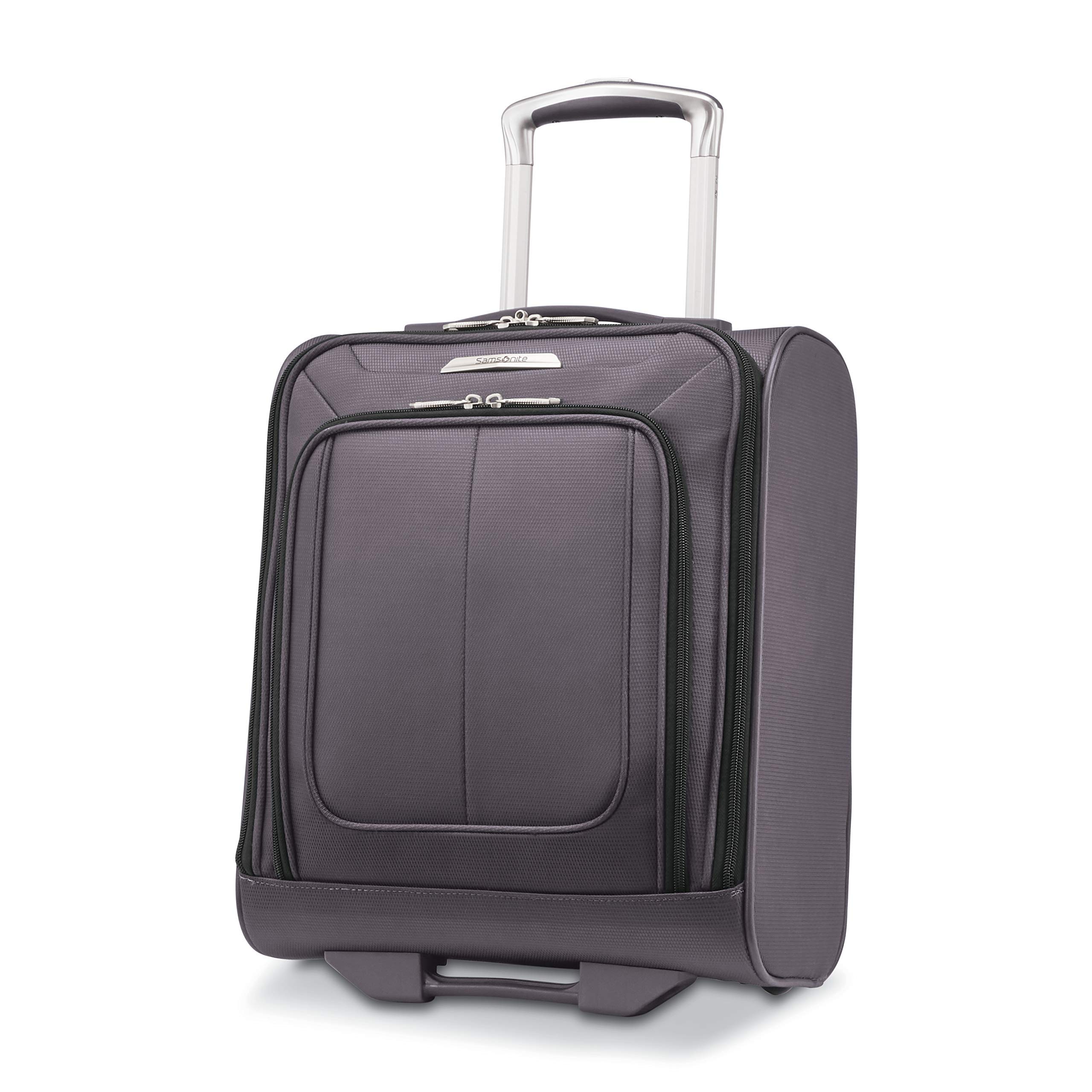 [Samsonite] 機内持ち込み手荷物 Solyte DLX ホンブルグ帽傍え 居敷き下 車輪付き添い人 機内持ち込み 17.5 inches 鉱物薄墨色。