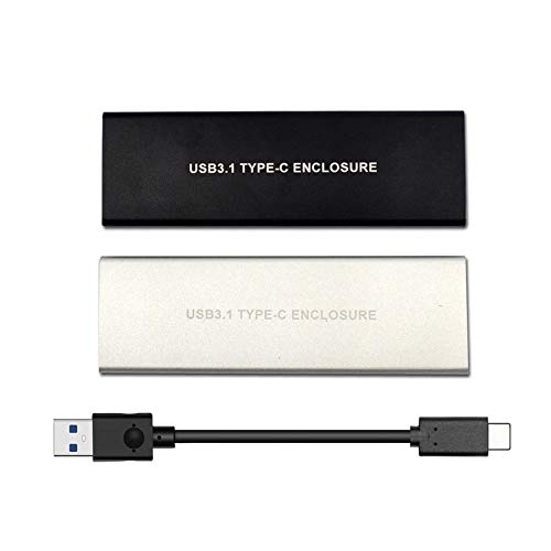 Sukvas M Key Sukvas USB3.1 Type-c to PCI-e 3.0 PCI Express M.2 SSD HDD エンクロージャー 4X Sukvas 2280 外付けモバイルボックス Intel 600P 970 EVO用 - (ケーブル長シルバー)｜global研究所