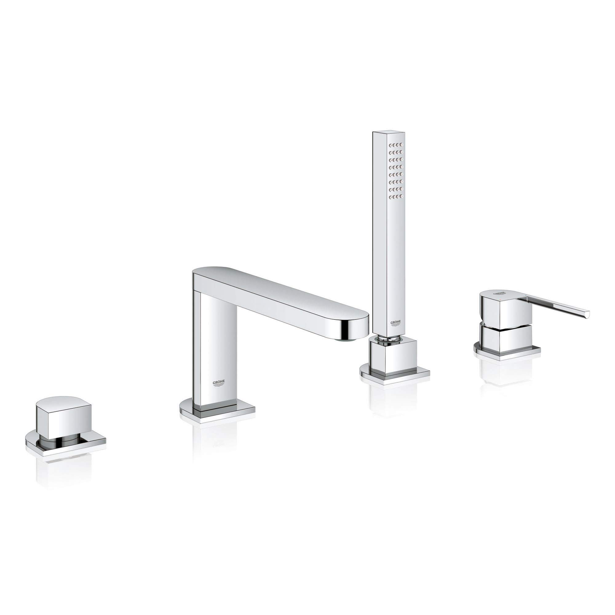 GROHE 29307003 Plus 4穴湯ぶね水道の栓 御手手シャワー付き添い人 4鍵を掛ける蓄電池 スターライトクローム