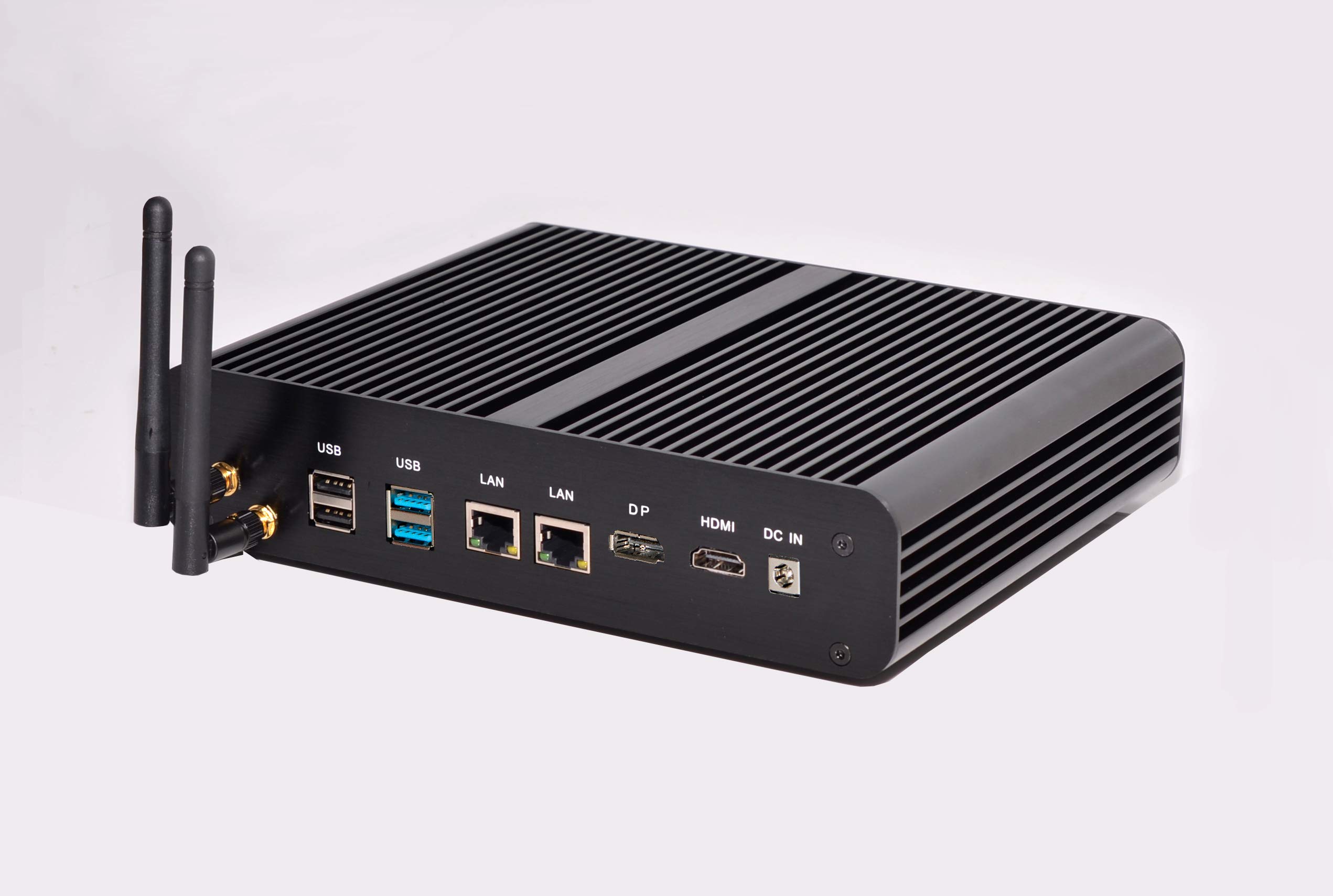 7th Generation mini Core Kaby Lake R i7 7660U Industrial Barebone Fanless Barebone with Rich IO: DP HDMI USB3.0 Dual LAN SPDIF SD Card SIM Slot DDR4 4K Display