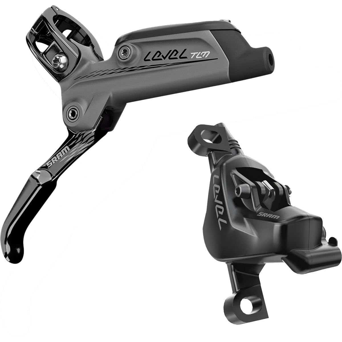 SRAM Level TLM ディスクブレーキとレバー - リア、油圧、ポストマウント、ディフューザーブラック、B1