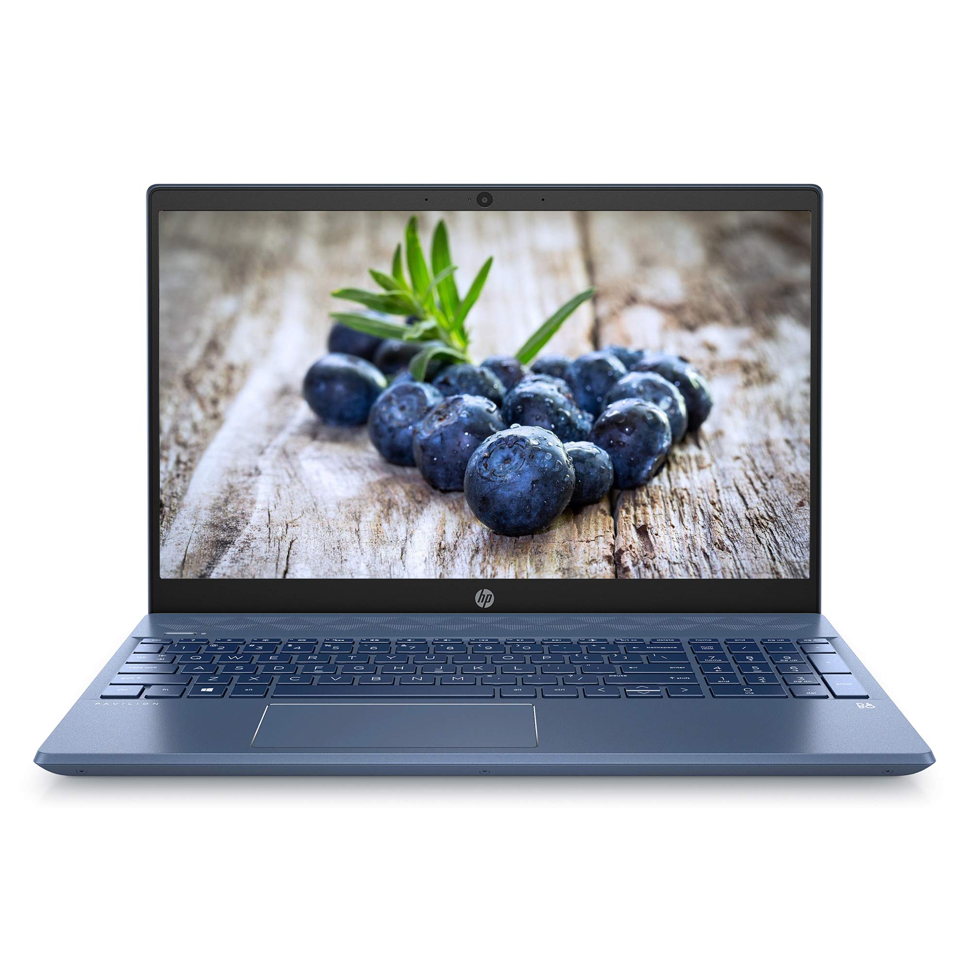 HP Pavilion 15.6インチ FHD AMD Ryzen 5 3500U AMD Radeon Vega 8 グラフィックス 8GB RAM 128GB SSD 1TB HDD ウェブカメラ Windows 10 ブルー ノートパソコン