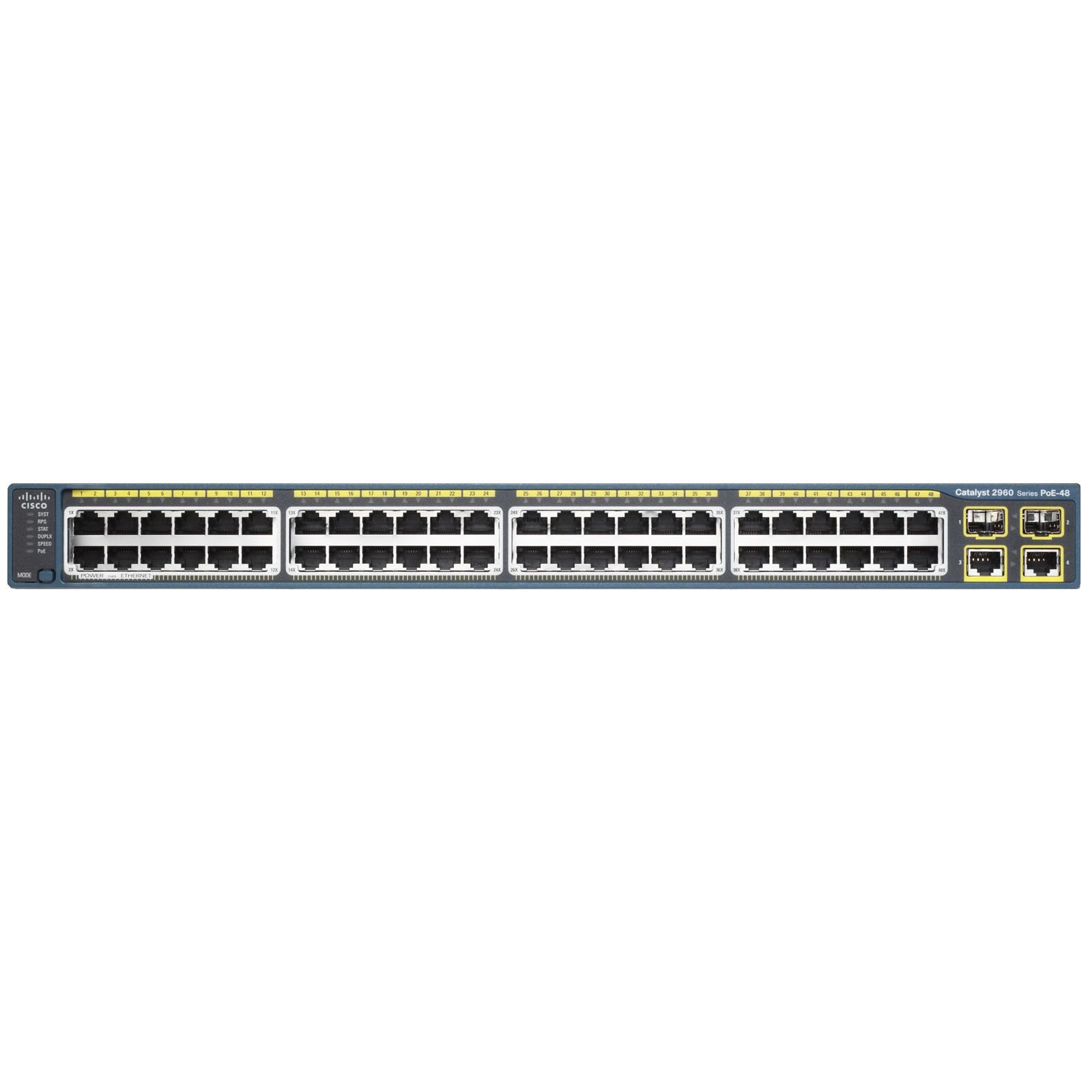 Cisco WS-C2960S-48LPS-L 48 Poe+ Ge+4 1g Sfp 370w PS Switch｜global研究所