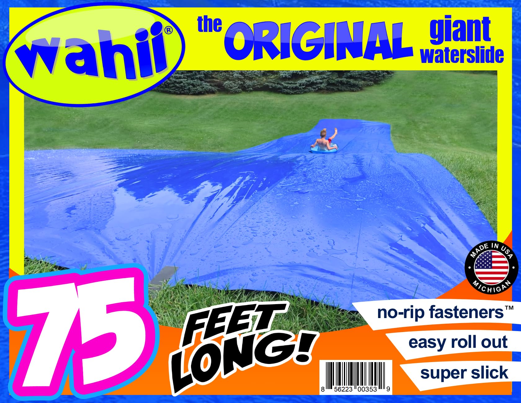 Wahii お水横すべり 75 x 12 - 空気の状態教え込むこと式馬乗り1個、チャック一揃いの道具 - 現実最大限度の後庭用芝地お水横すべり - 2009年今後は古典派音楽 - １０代と成年者用お水横すべり