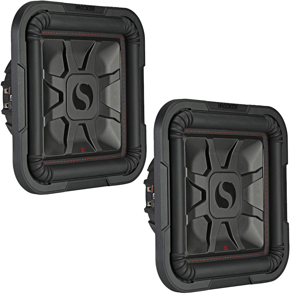 KICKER 2 46L7T84 カーオーディオ L7T シャローマウント 8インチ 700W サブスクエア L7サブウーファー