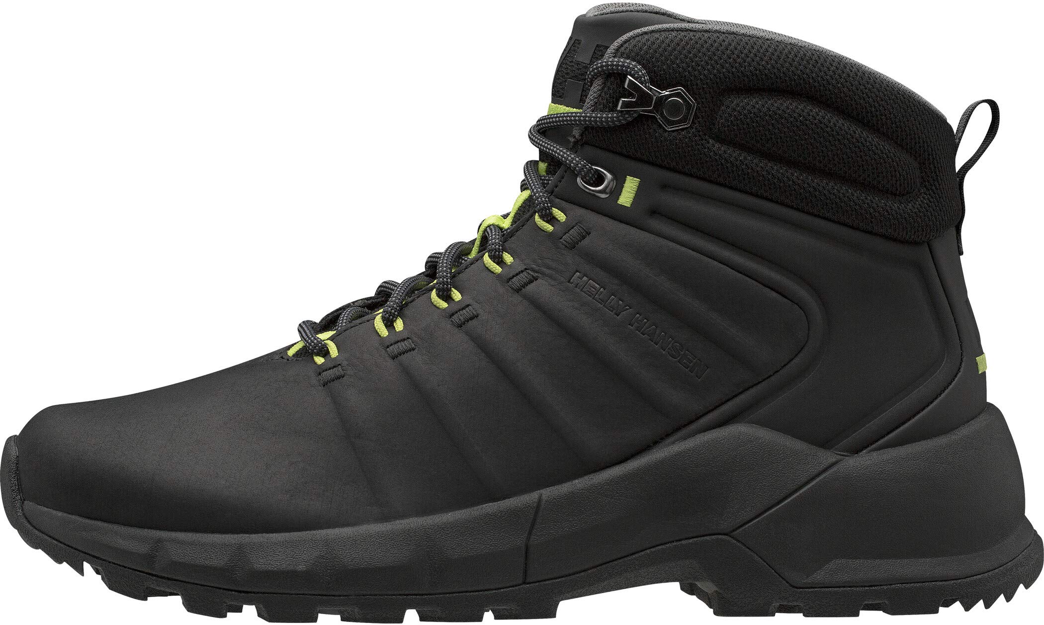 Helly-Hansen メンズ パインクリフブーツ ハイキングブーツ、990ブラック/チャコール/アジッドライム、13