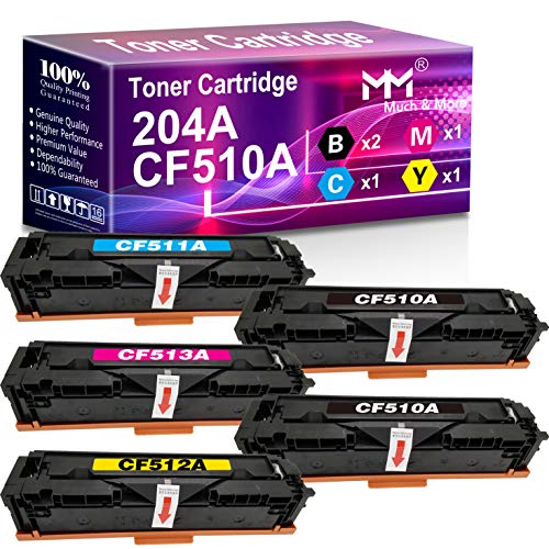 MuchMore 5個パック B+C+M+Y対応 204A トナーカートリッジ CF510A CF511A CF512A CF513A HP Laserjet Pro M154nw 154a M180nw 180n M181fw プリンター