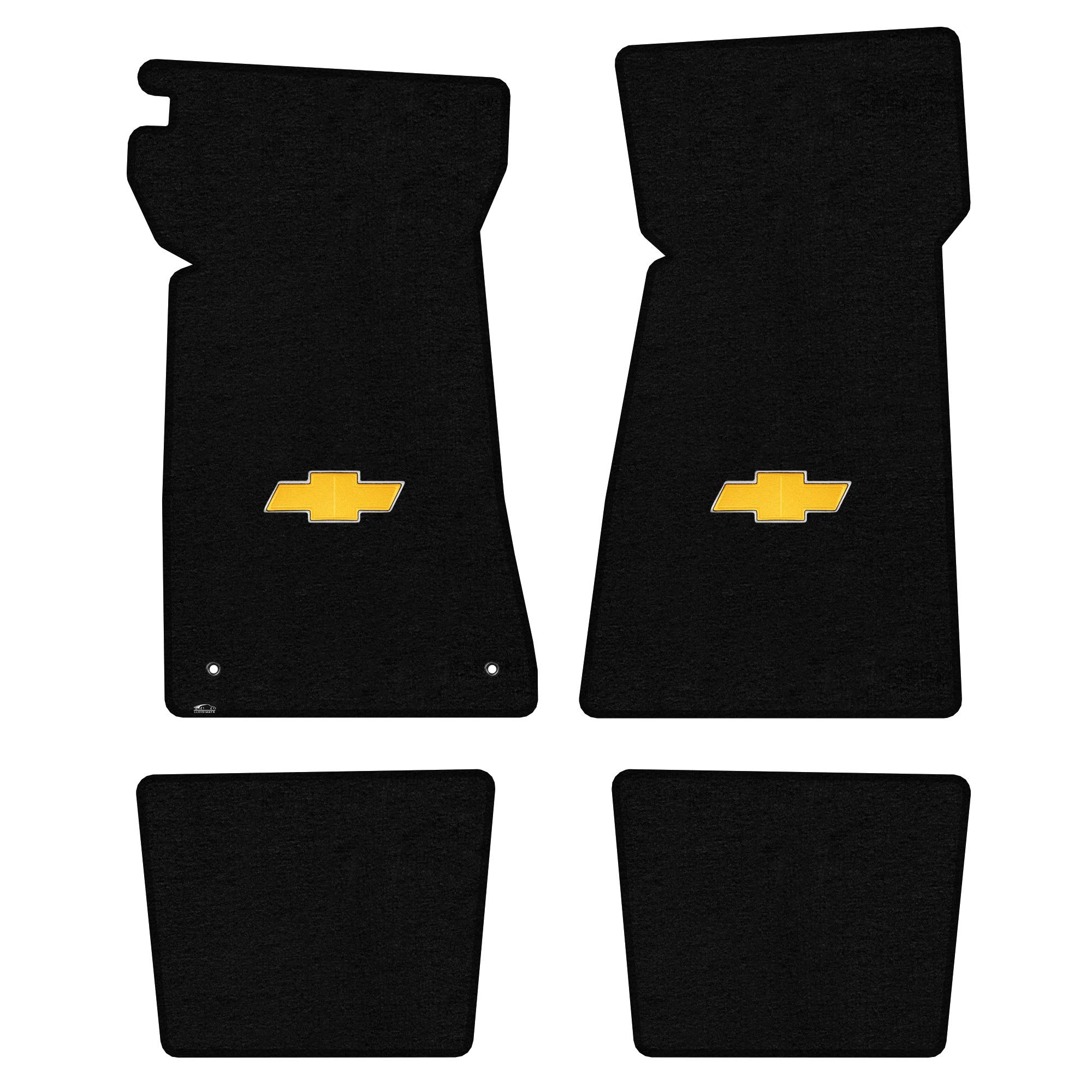 Lloyd Mats 高耐久カーペットフロアマット シボレーカマロ\u0026Z28 1973-1981用 向こう正面\u0026うしろ側4点仕掛ける ブラックカーペットマット