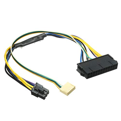 x50pcs SFF Motherboard 24pin to 2 Port 6pin 18AWG Adapter Power for HP Z220 Z230 ATX PSU Power Cable Supply Connector 30珊