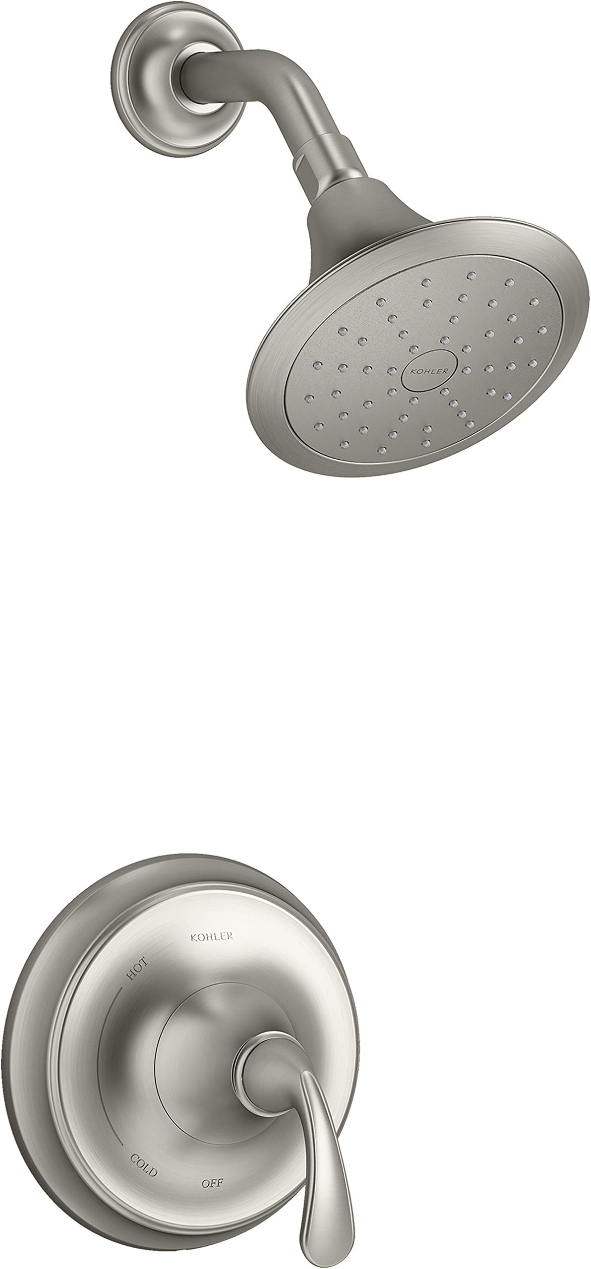 Kohler K-TS10276-4G-BN Forte シャワー尖端 晴れ晴れしいな無光沢Ｎｉ