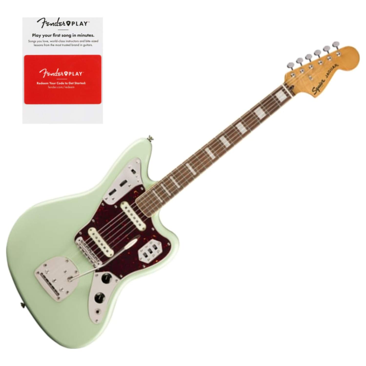 Squier 0374090557 Classic Vibe 70s Jaguar Laurel Fingerboard Surf Green w/鉄