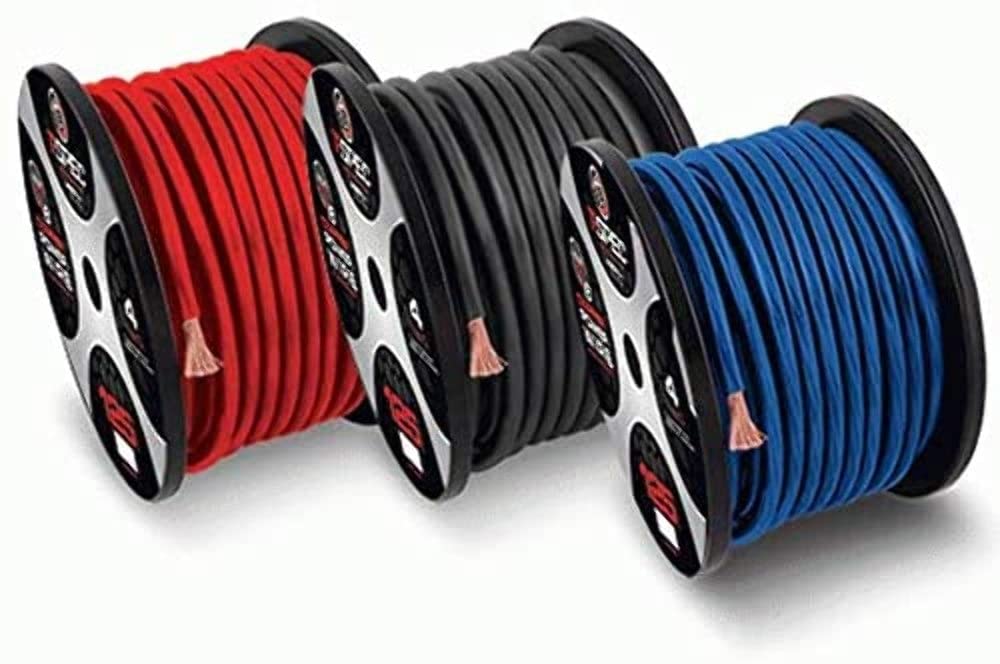T-SPEC - 4 Awg 100フィート ブラック OFC電源ワイヤー - V8GTシリーズ パワーワイヤー V8GTシリーズ (V8GT4BK-100)