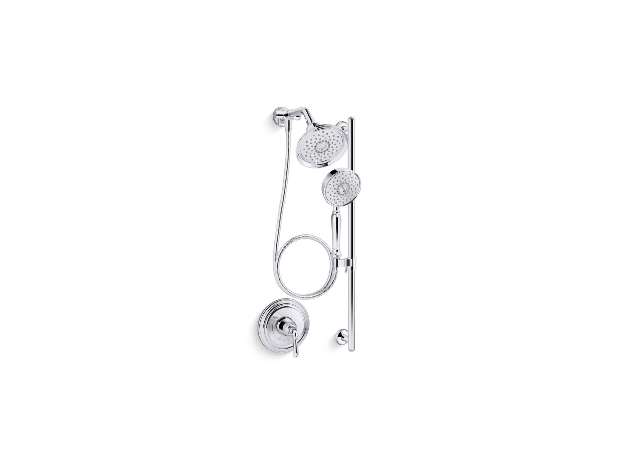 Kohler 22179-CP Bancroft Essentials パフォーマンスシャワーパッケージ 2.5gpm 光輝Cr