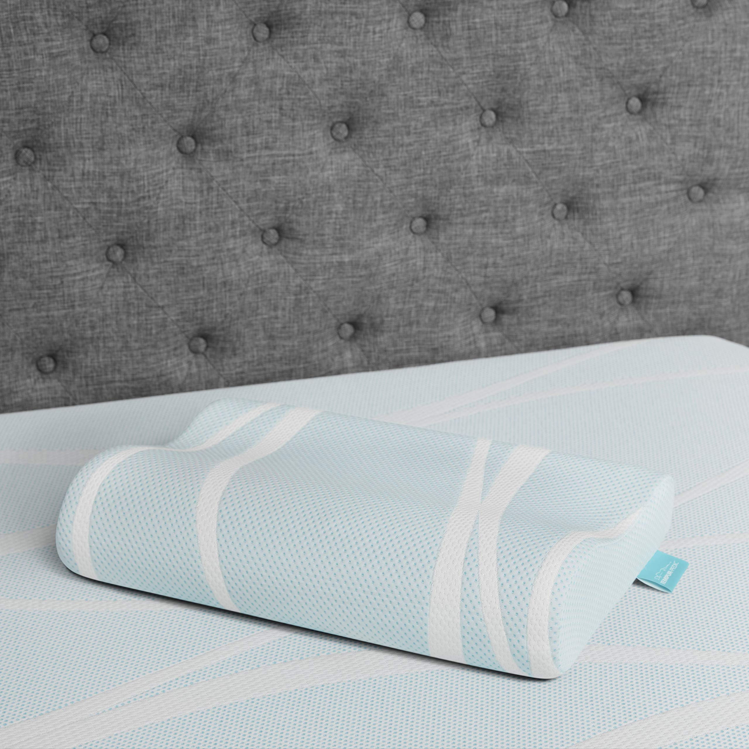 Tempur-Pedic TEMPUR-Breeze 冷やかすネックメモリーフォームミディアムファームピロー 白いこと