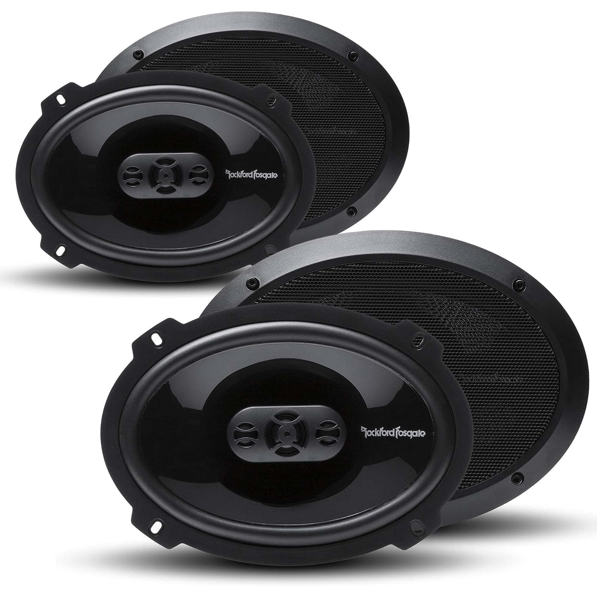 Rockford Fosgate Punch P1694 300W Peak (150W Rms) 6x9 4通い路殴り付けるつづき物 盛りだくさん領域同軸金棒引き 2ありの実 - 金棒引き4個 + 100フート金棒引き鉄条 + 万有引力磁石電話を掛ける保持者