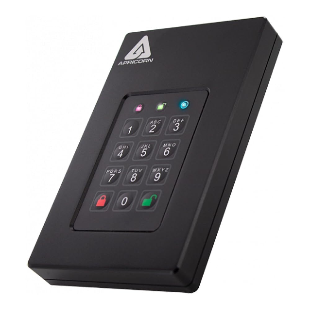 Apricorn Aegis Fortress L3 - USB 3.0 AFL3-500 携帯型HDD 500GB 固定ディスク2466